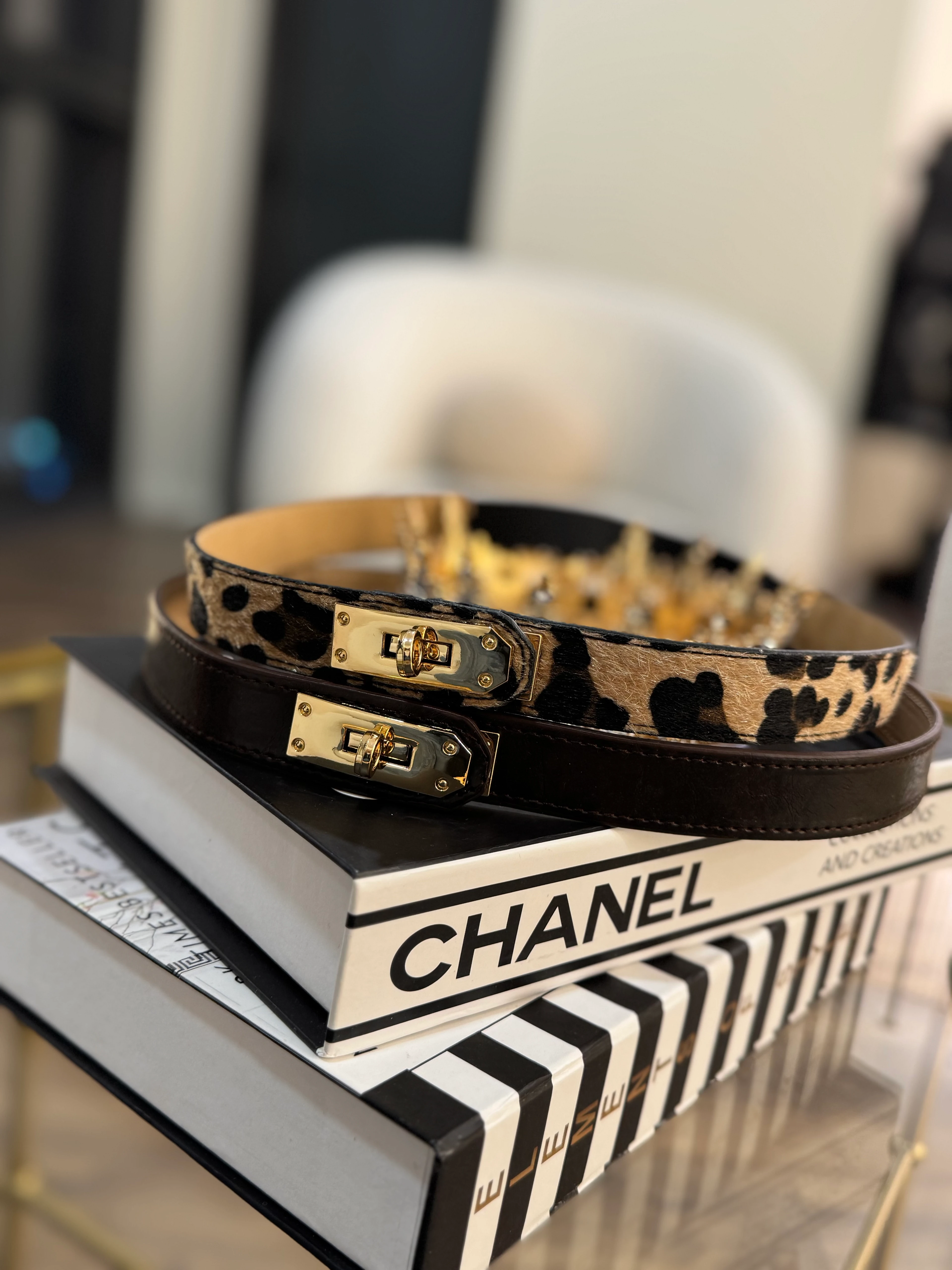 Kilitli kemer - leopar