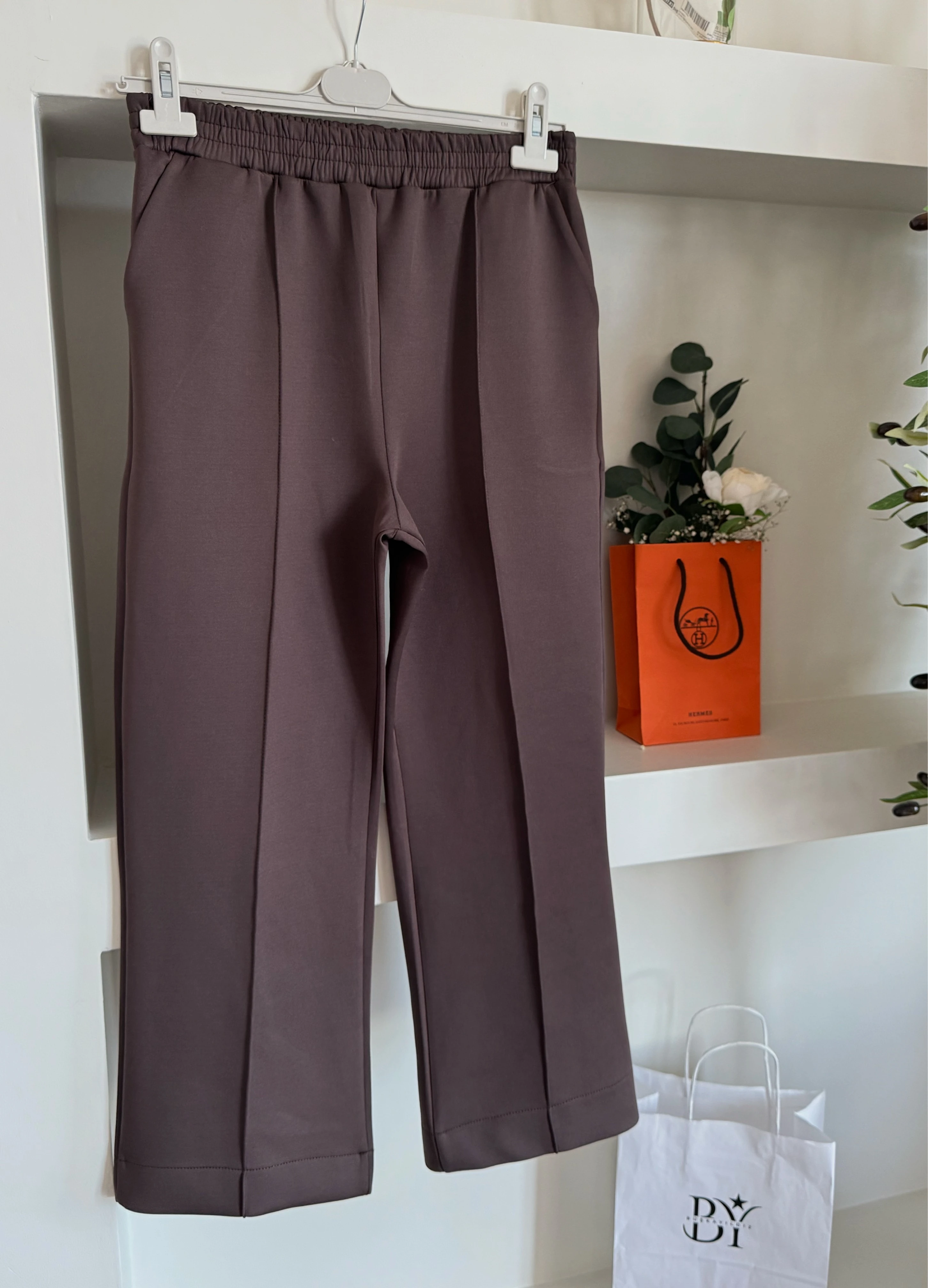 Çımalı Scuba Pantolon - kahverengi 