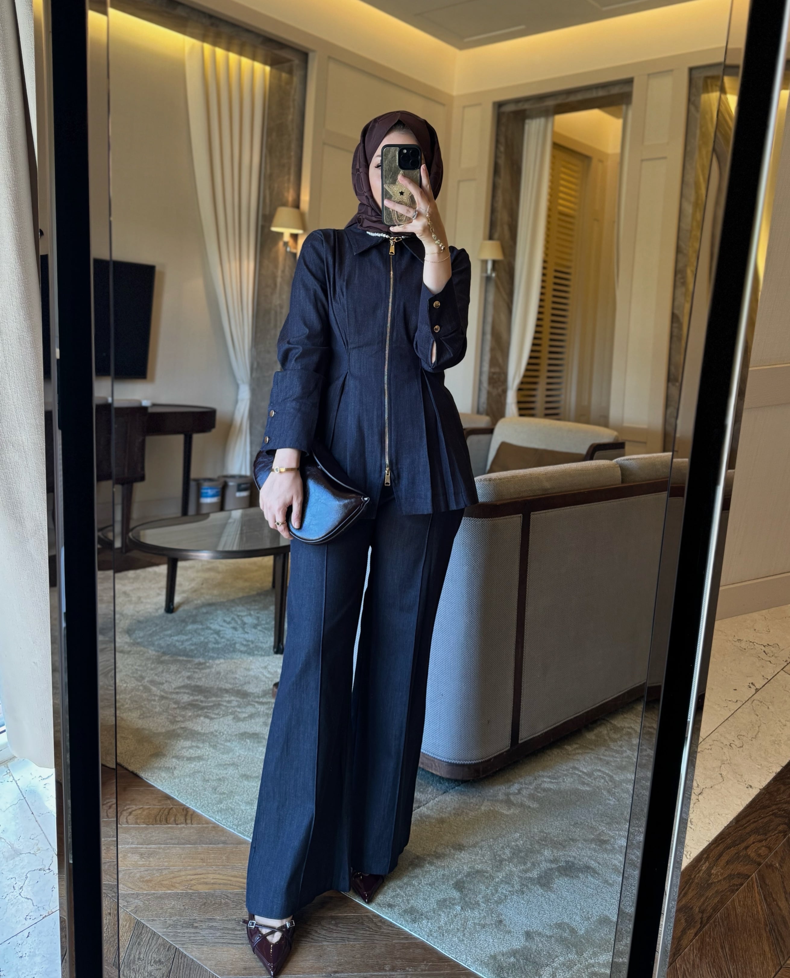 Dora denim takım