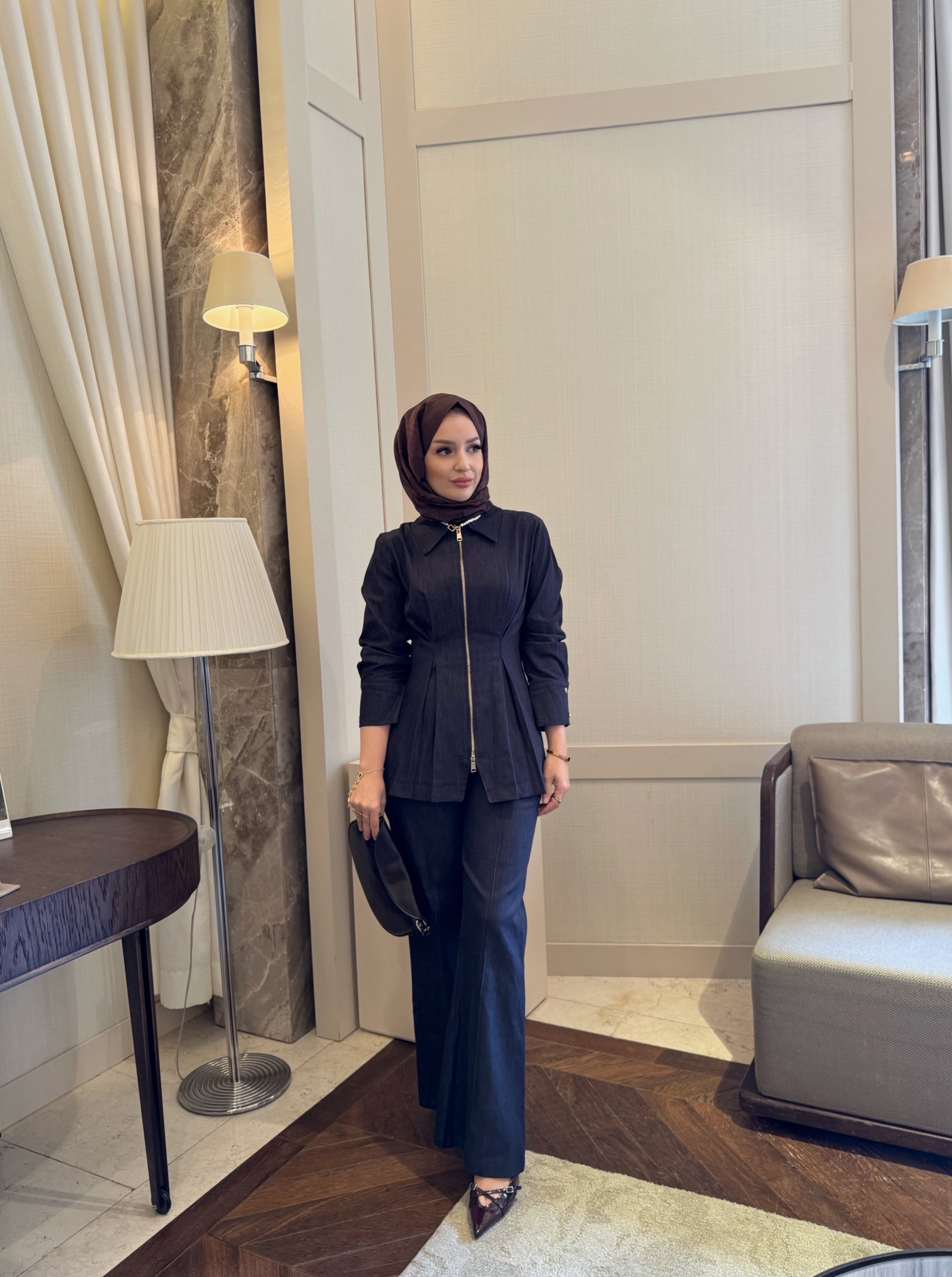 Dora denim takım