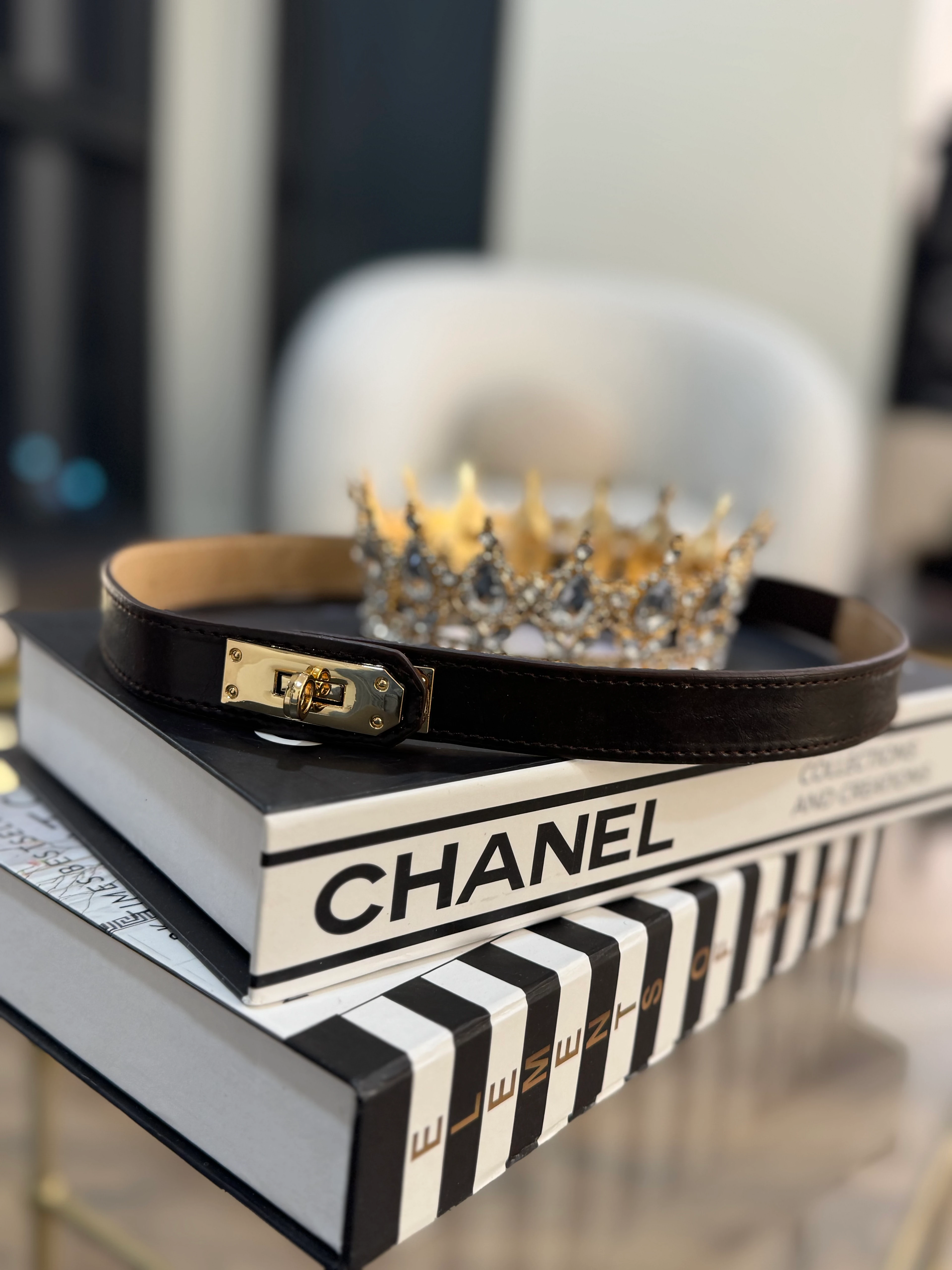 Kilitli kemer - acı kahve