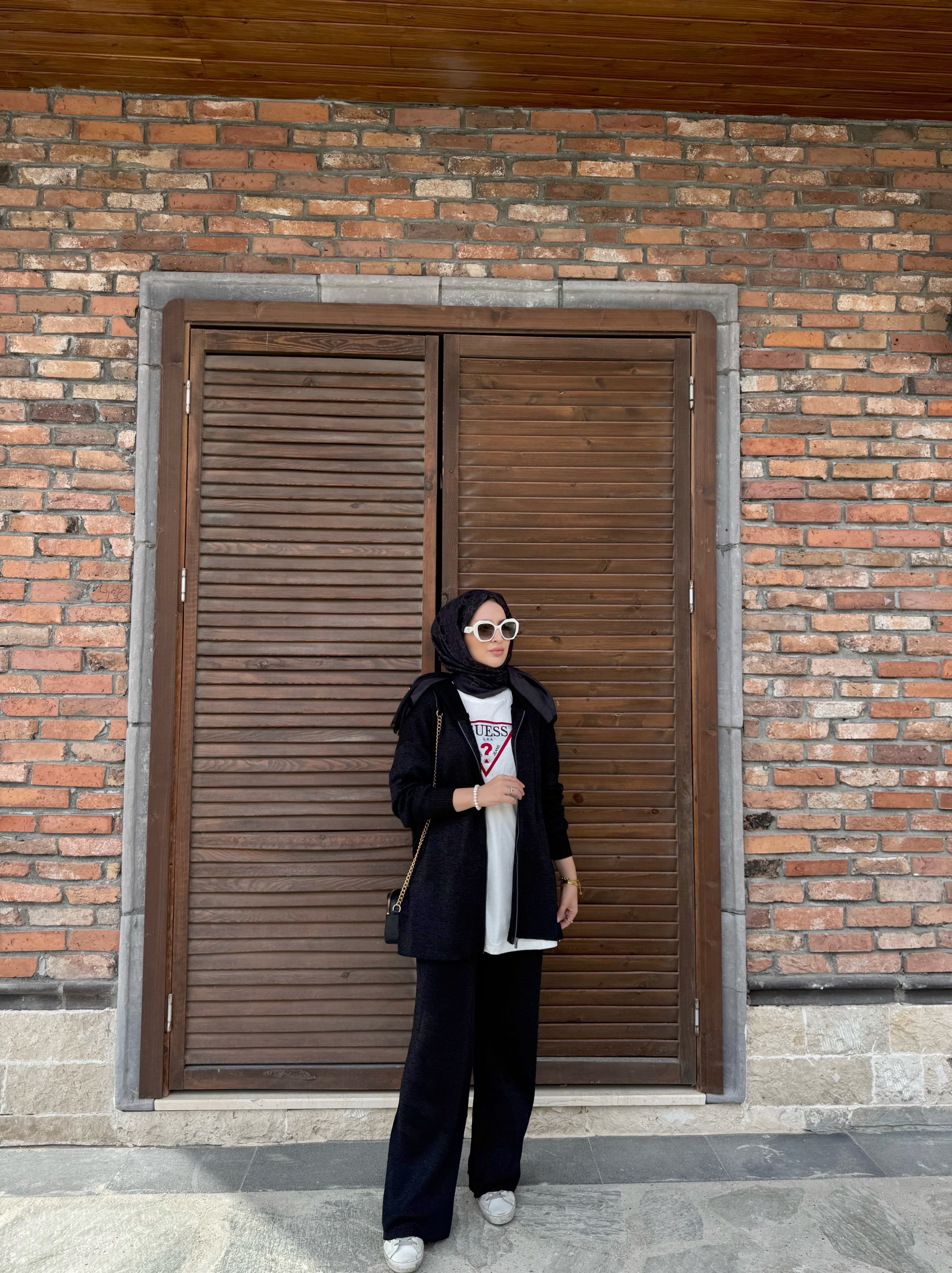 Simli takım - siyah