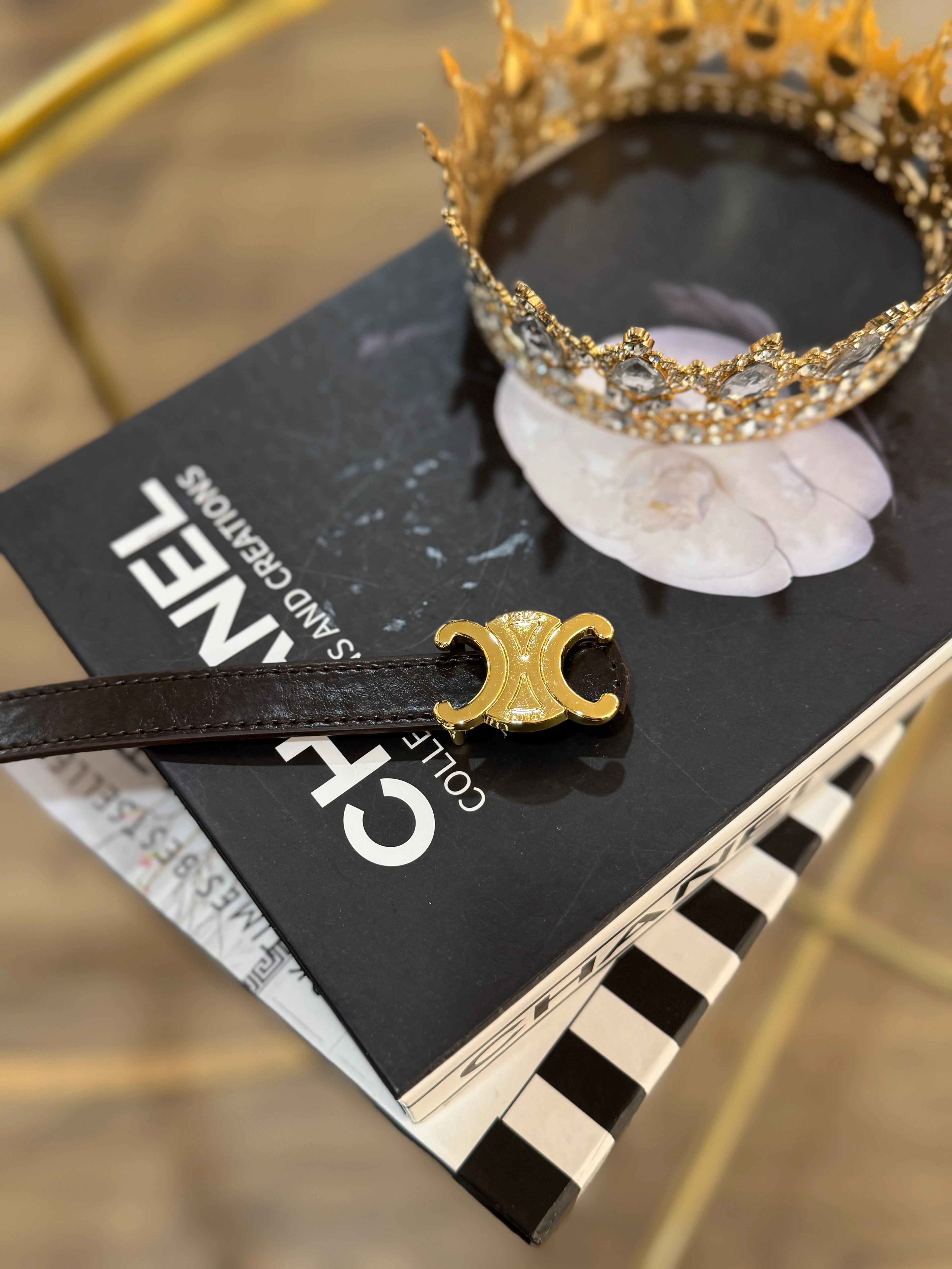 İthal tokalı kemer - acı kahve