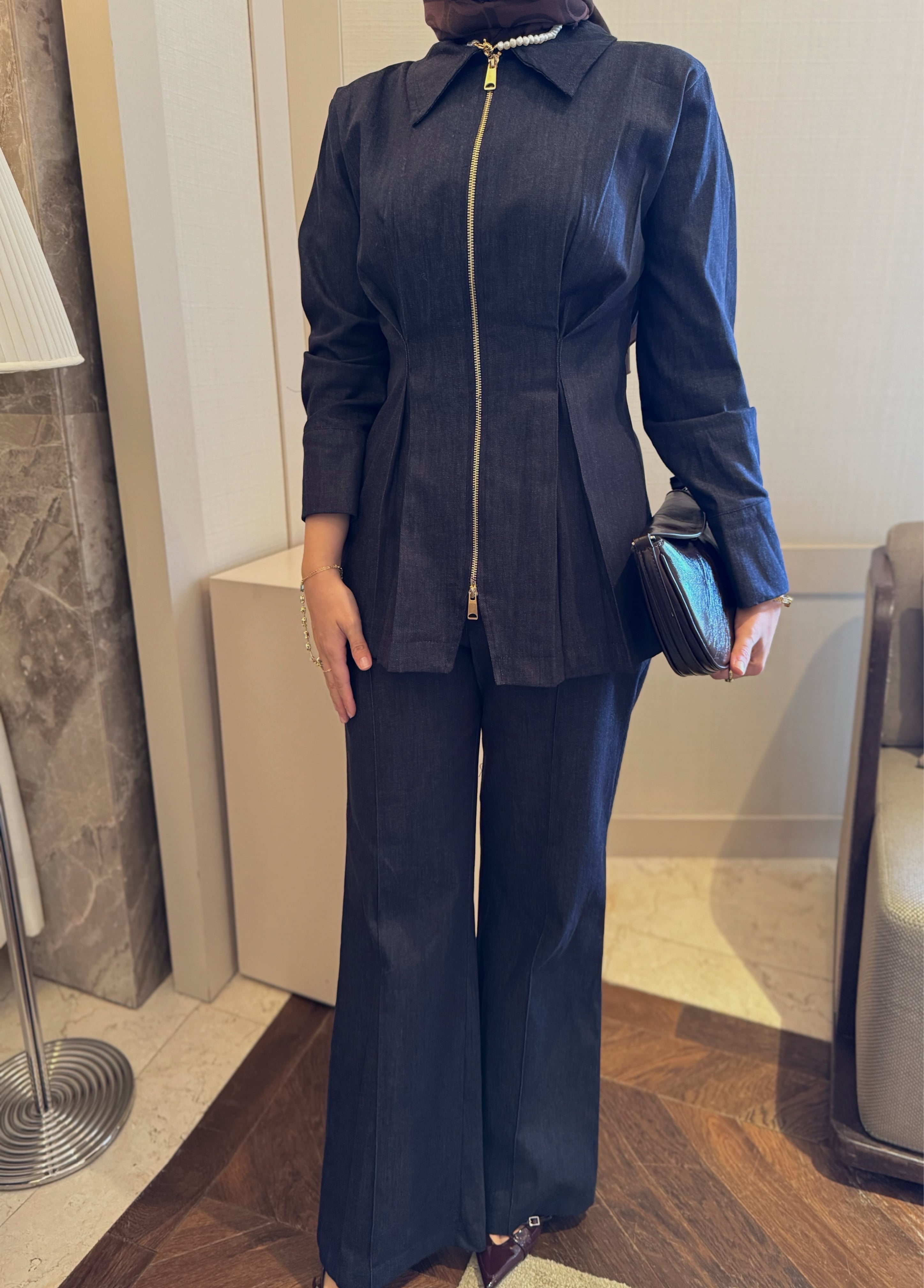 Dora denim takım