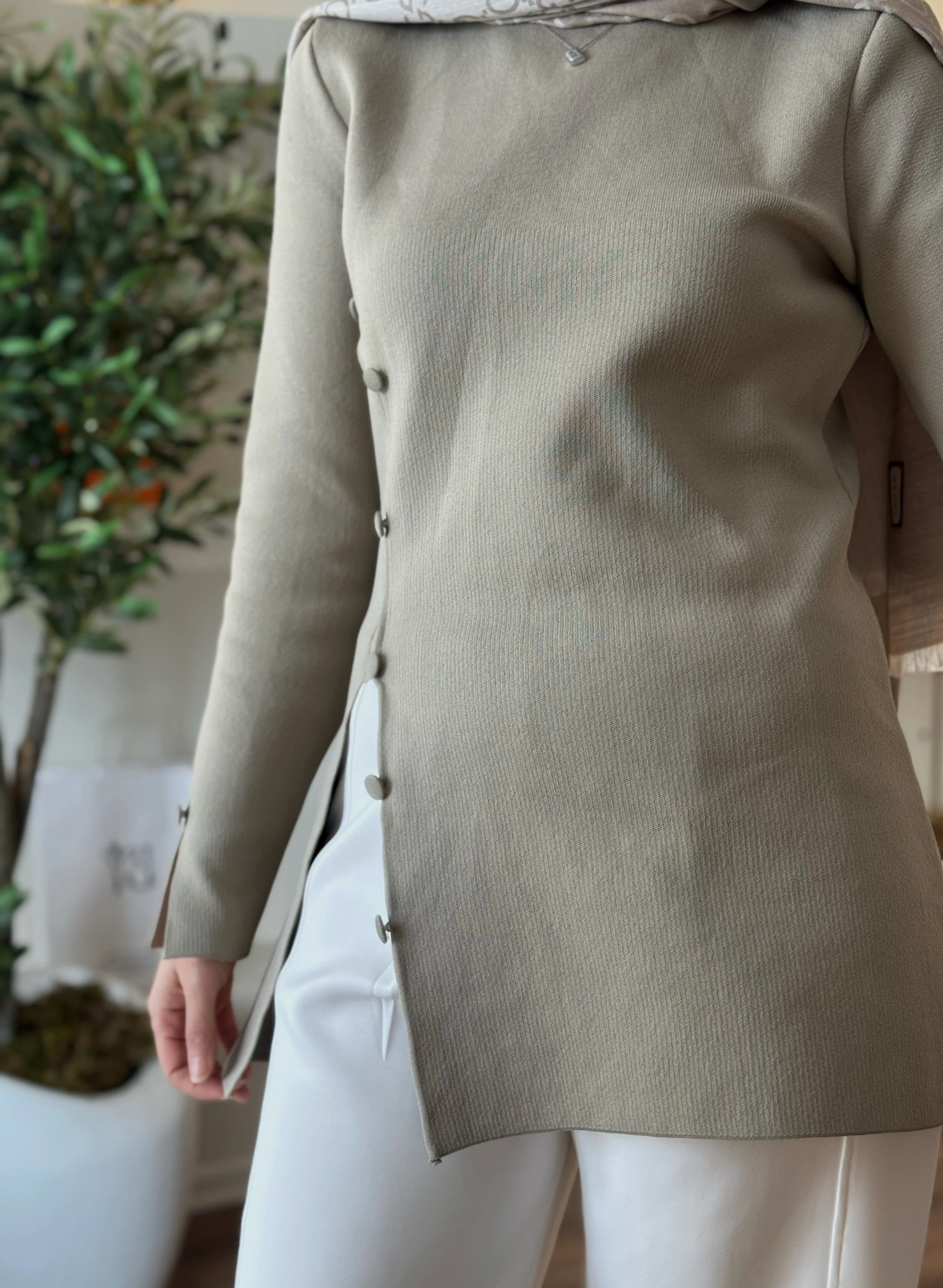 Liza triko kazak - vizon