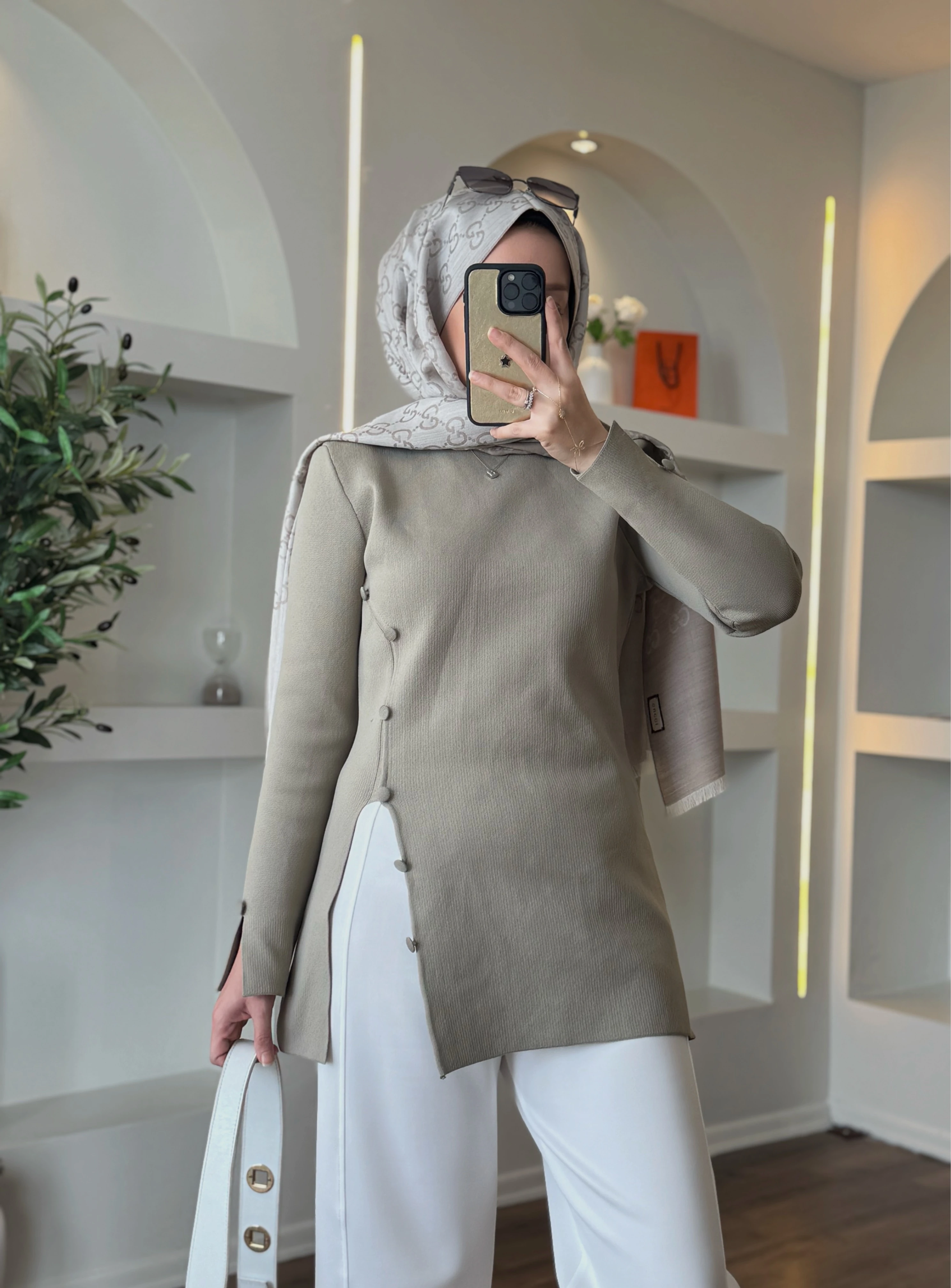 Liza triko kazak - vizon