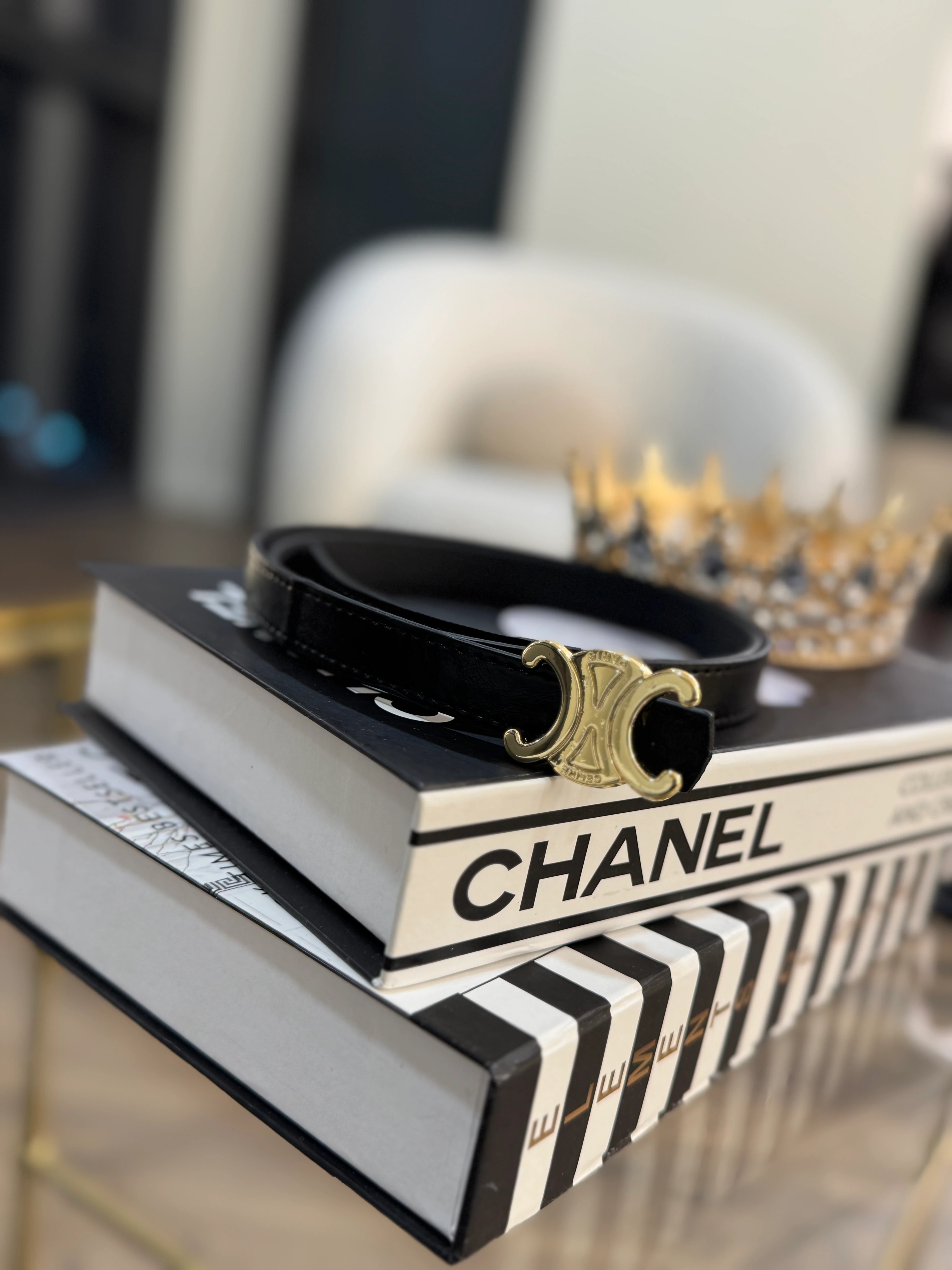 İthal tokalı kemer - siyah