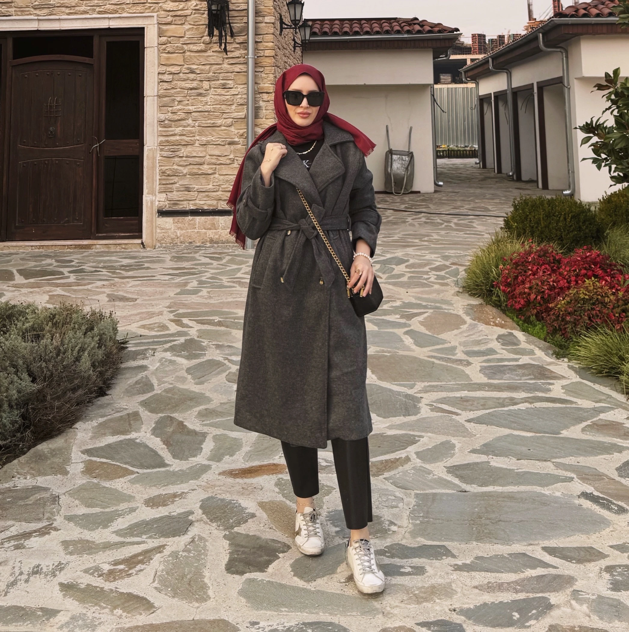 Kaşe kaban - antrasit