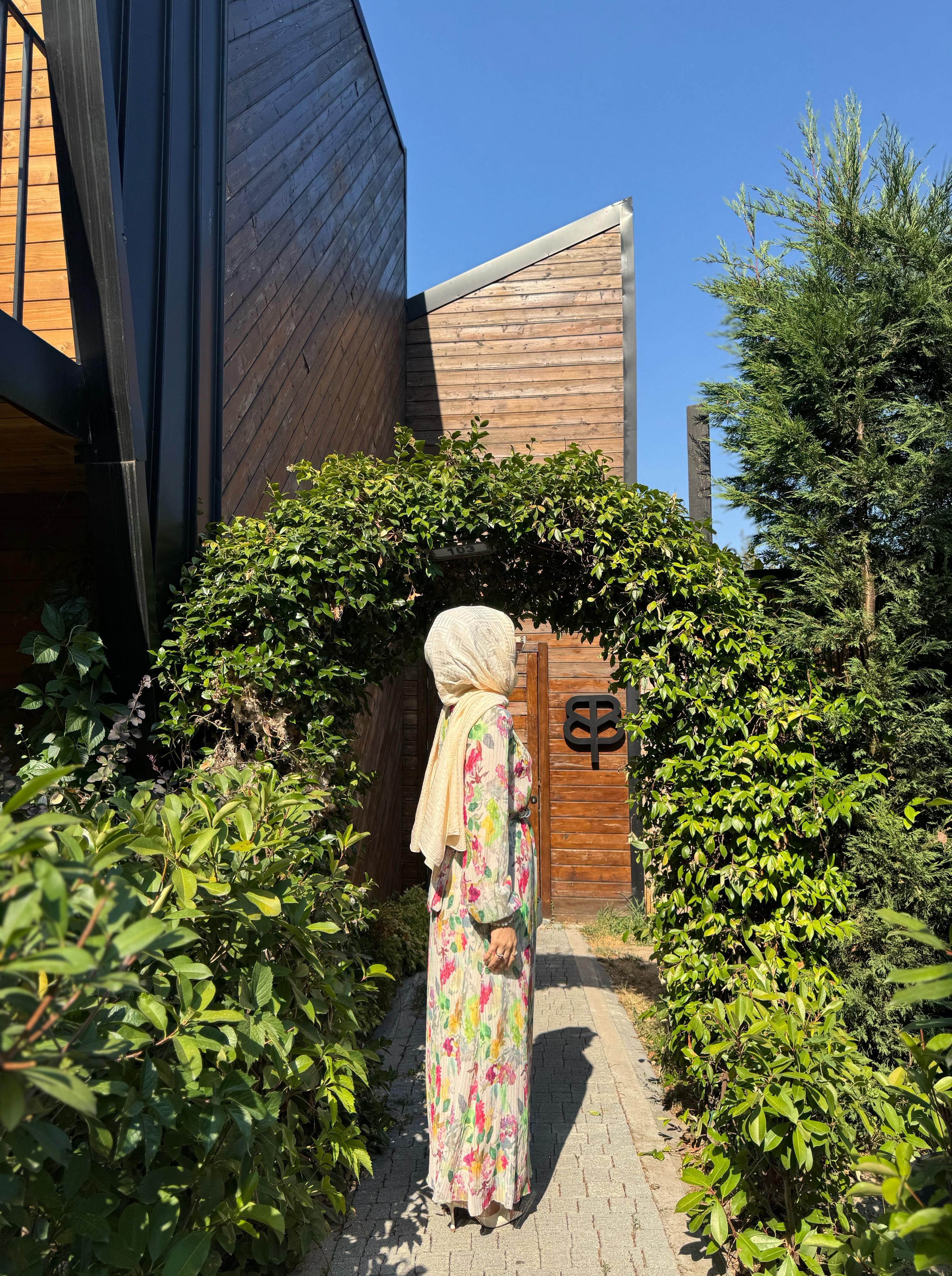 Elegant elbise - pembe