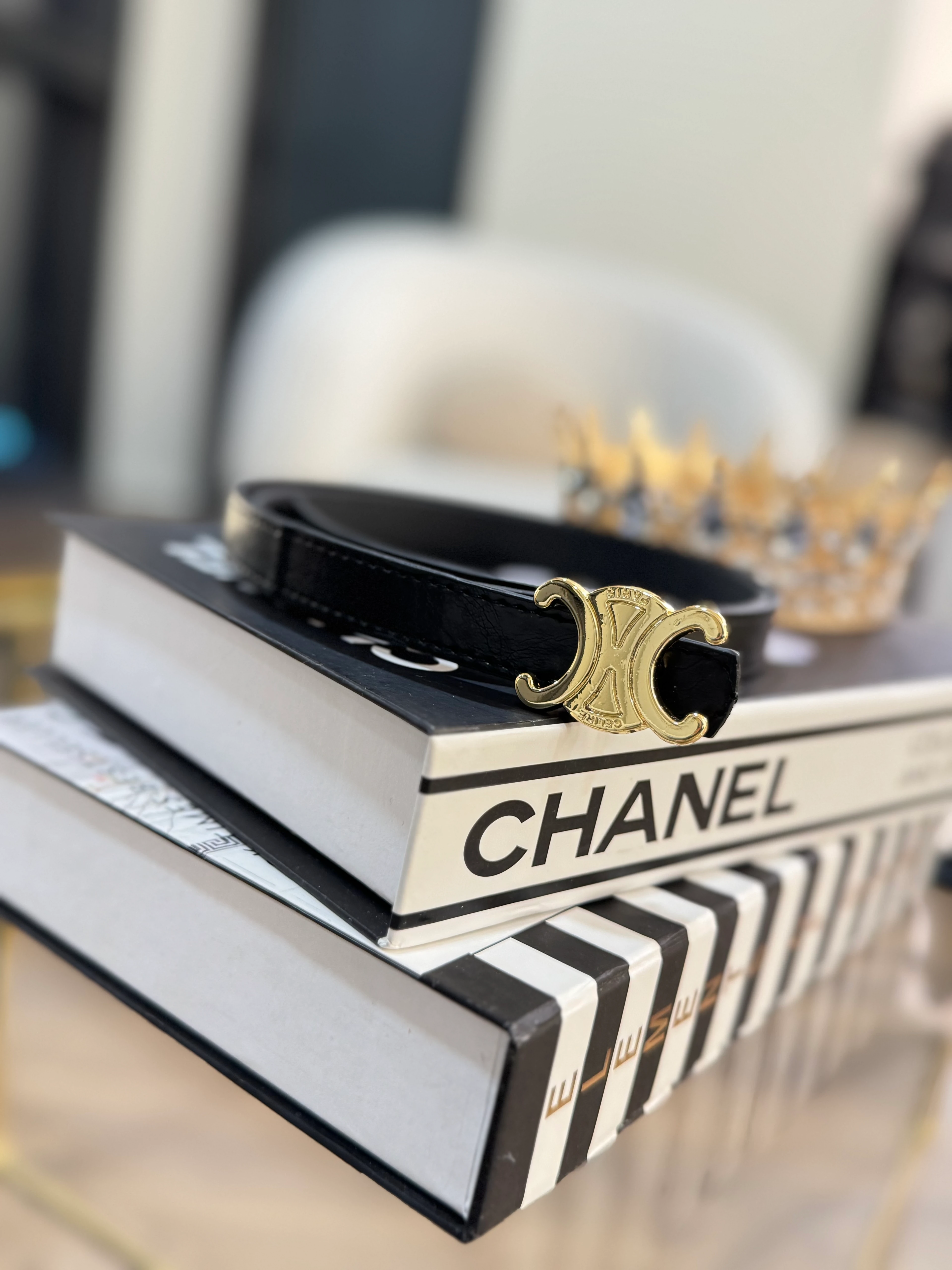 İthal tokalı kemer - siyah