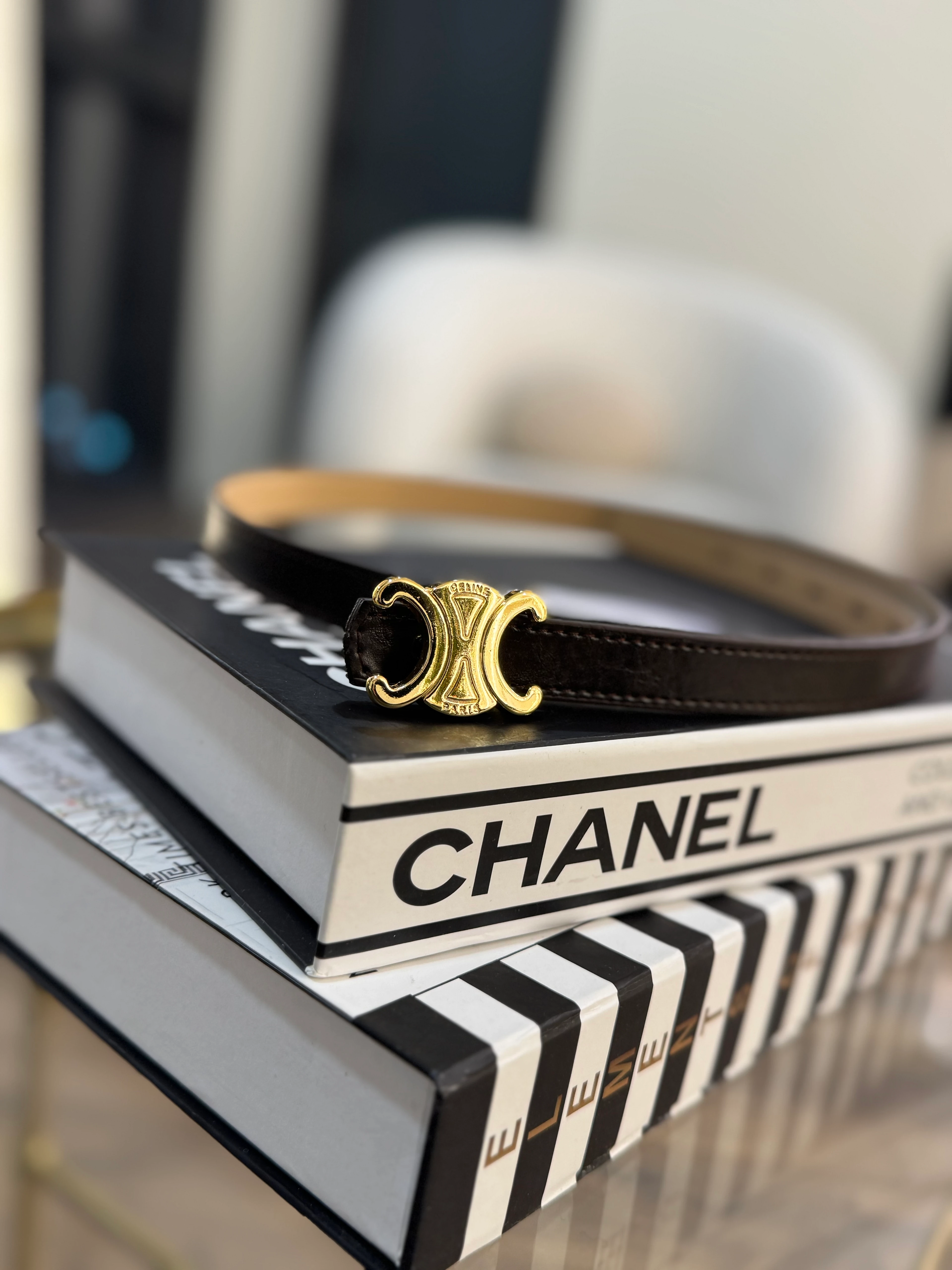 İthal tokalı kemer - acı kahve