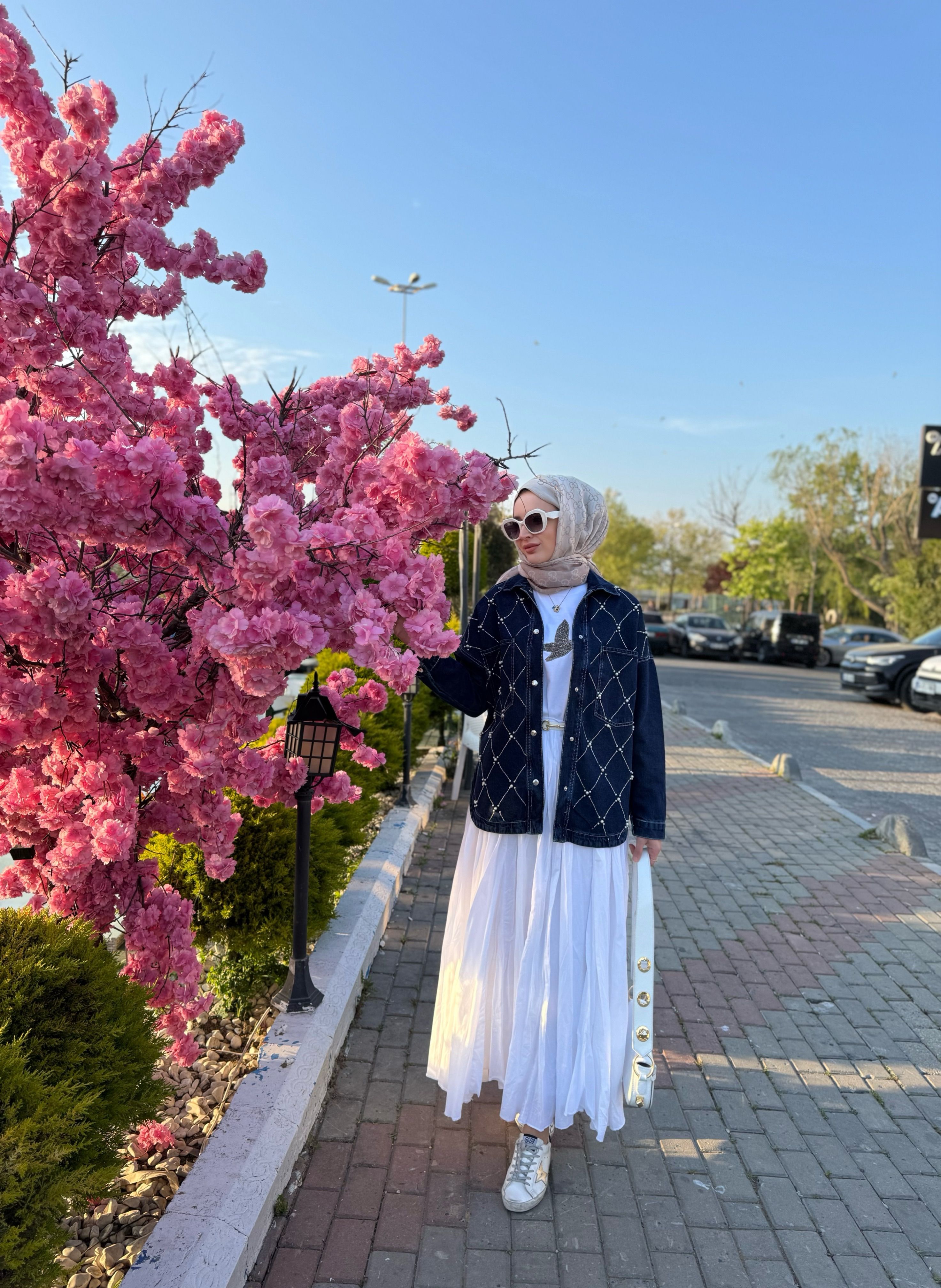 İncili Kot Ceket 