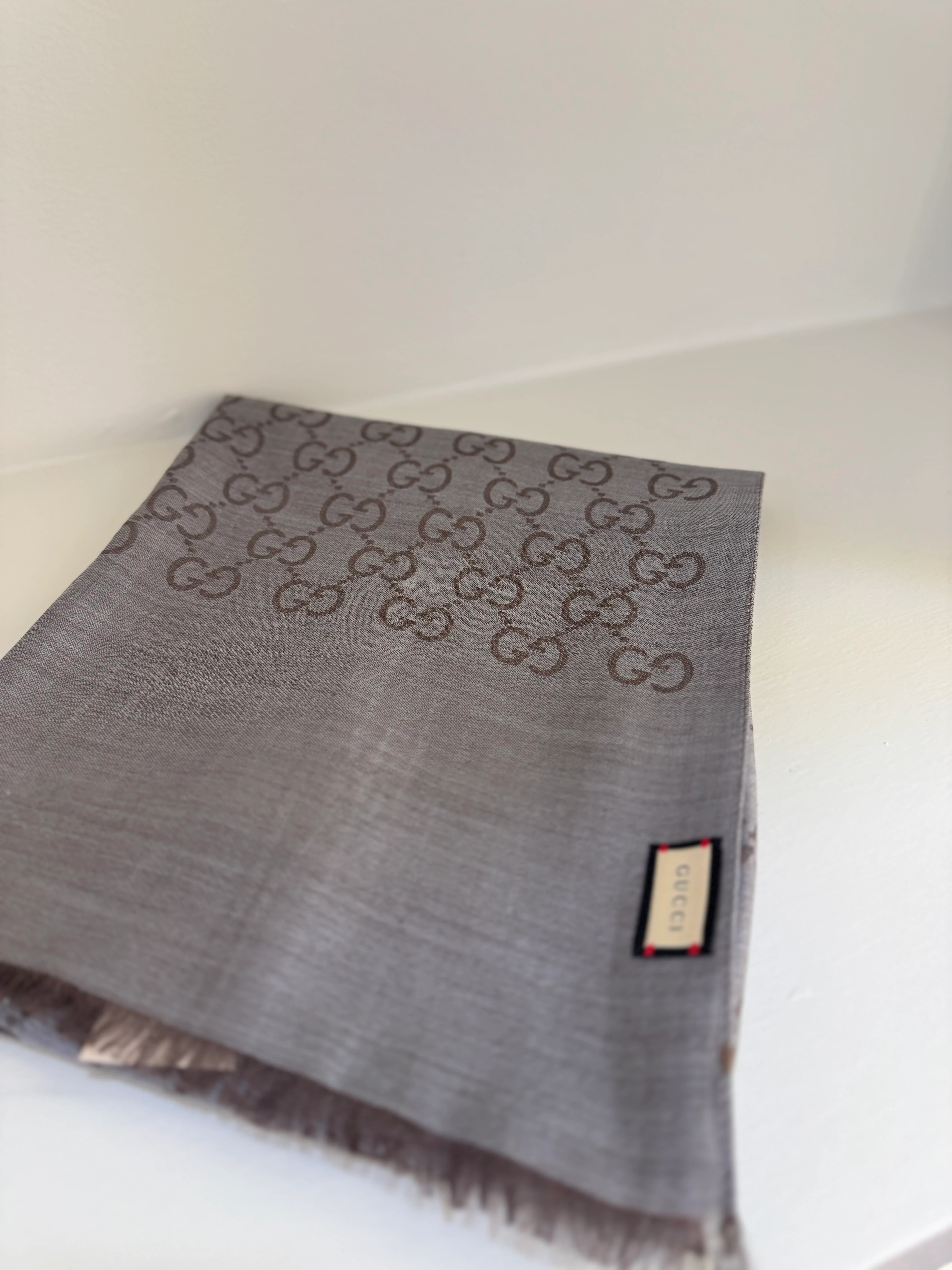 Yün ipek şal - acıkahve