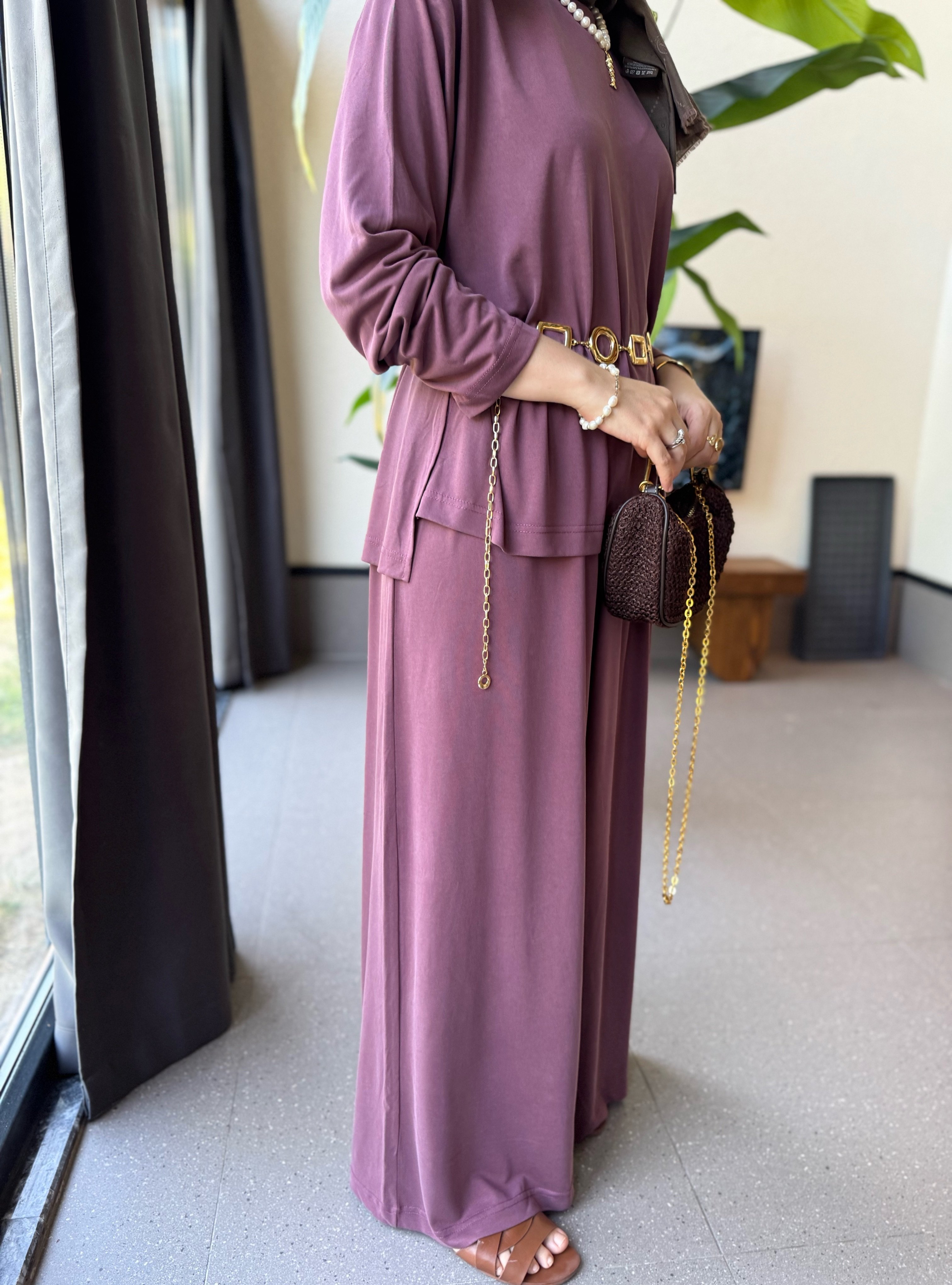 Alba oysh takım - mürdüm