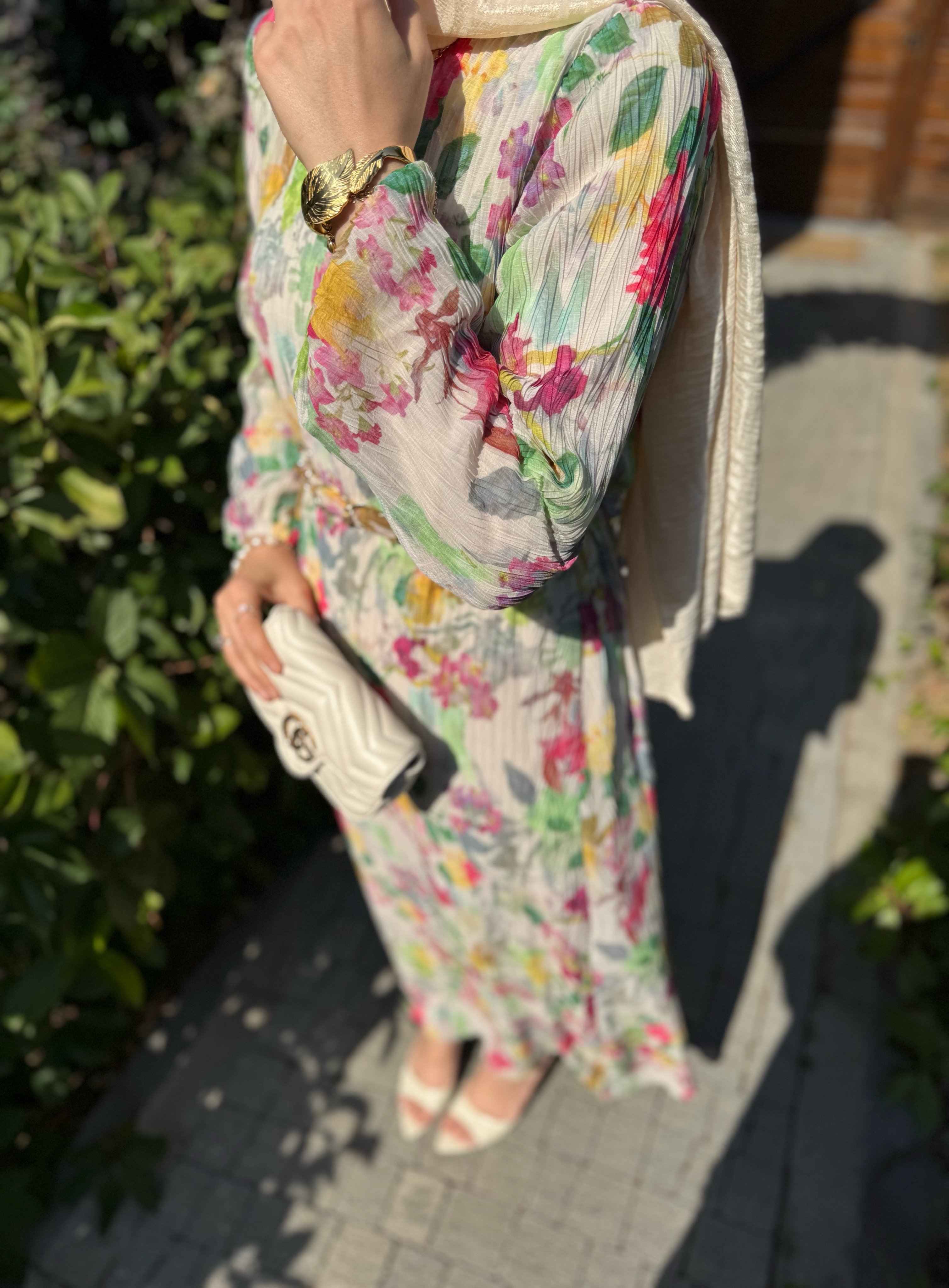 Elegant elbise - pembe