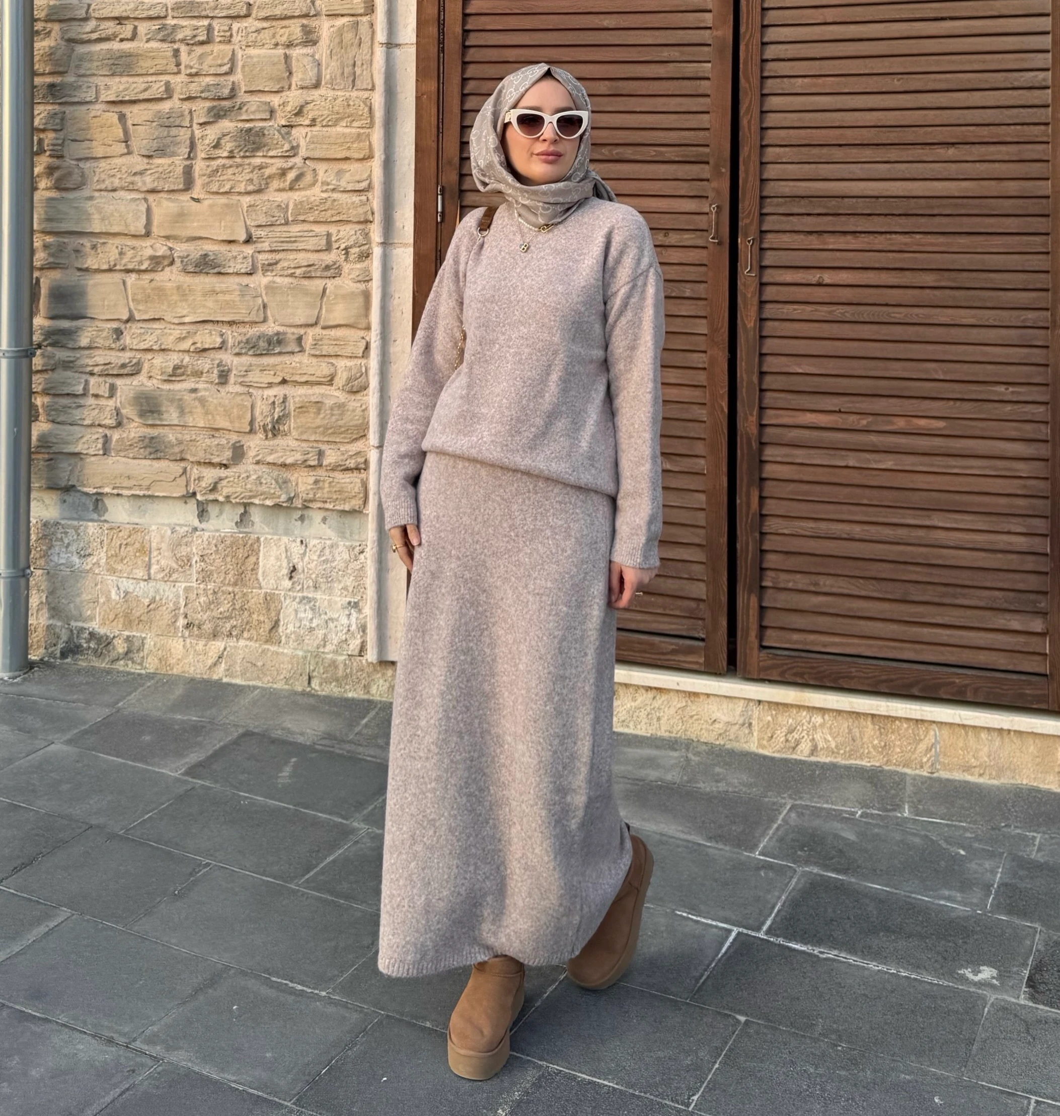 Vera triko takım - taş 