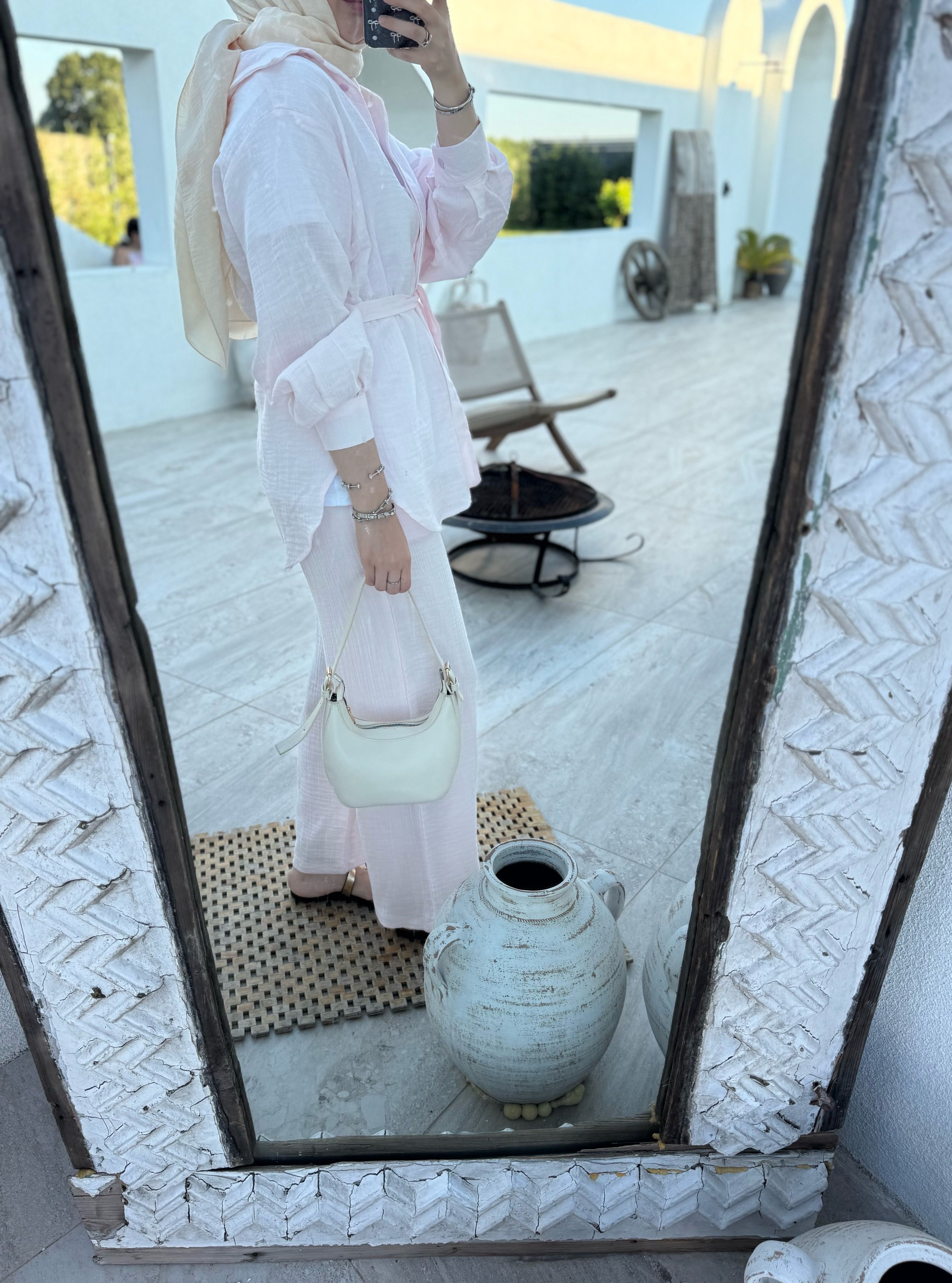 Müslin takım - pembe