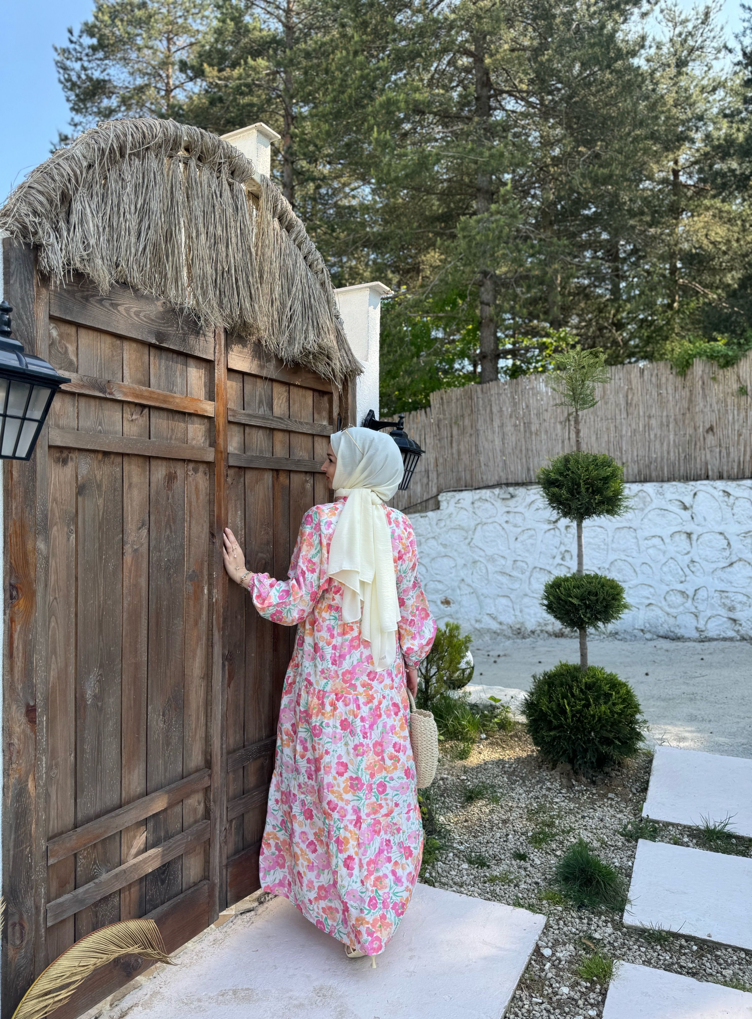 Frezya Elbise - pembe