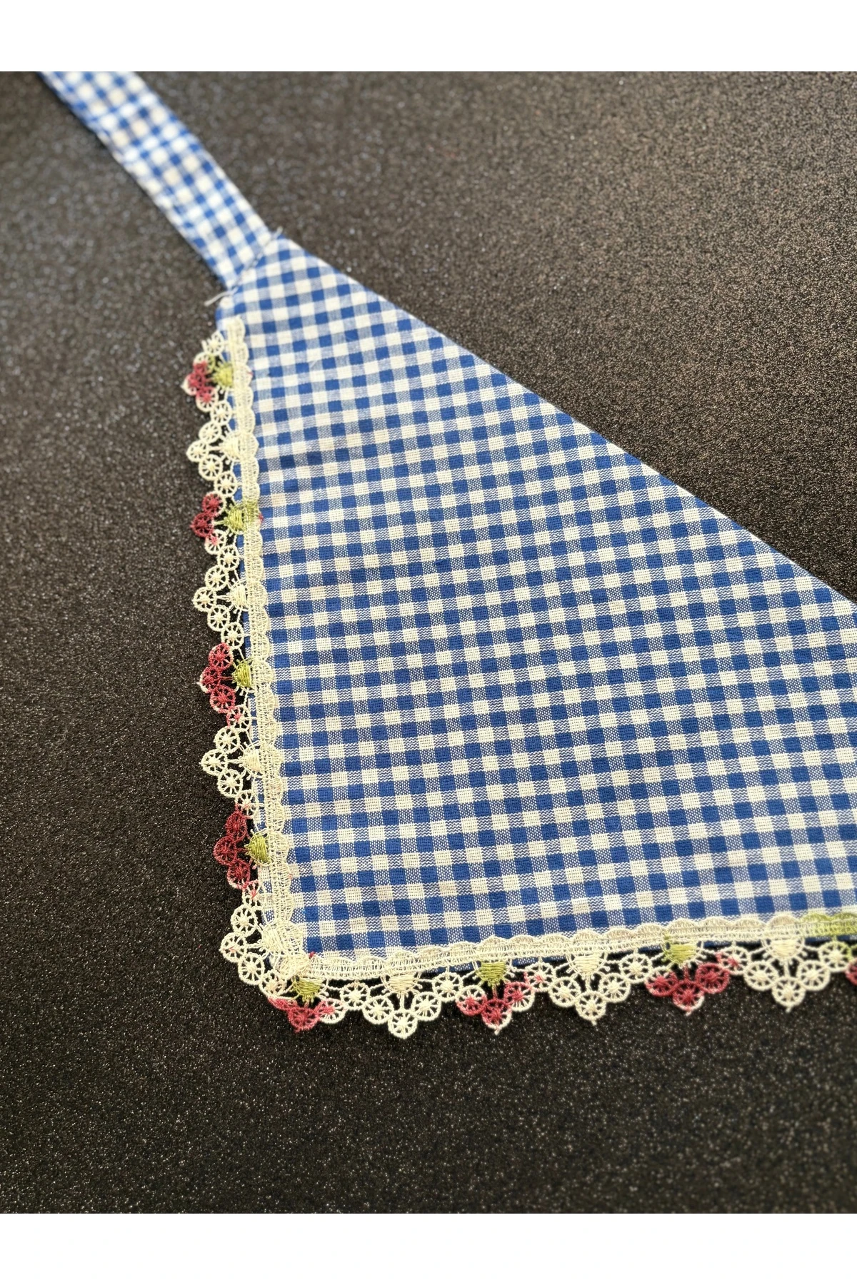 Mavi Ekoseli Köpek Fuları