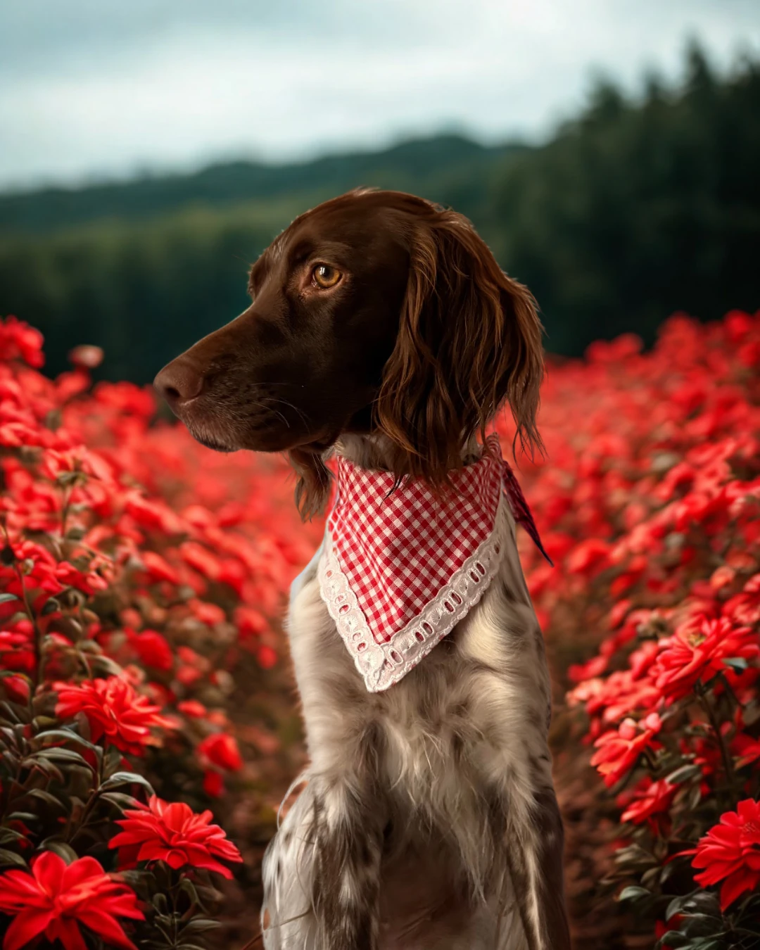 Kırmızı Toka ve Köpek Fuları Takımı