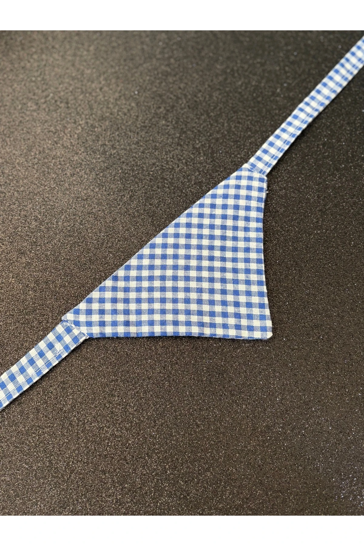 Mavi Ekoseli Köpek Fuları