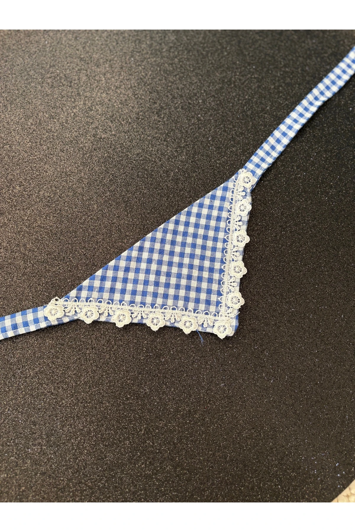 Mavi Ekoseli Köpek Fuları