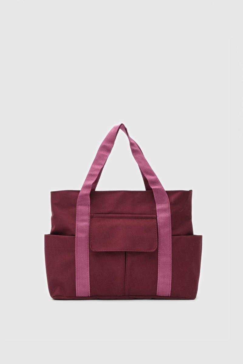 Zerna Bigger Tote Çanta - bordo