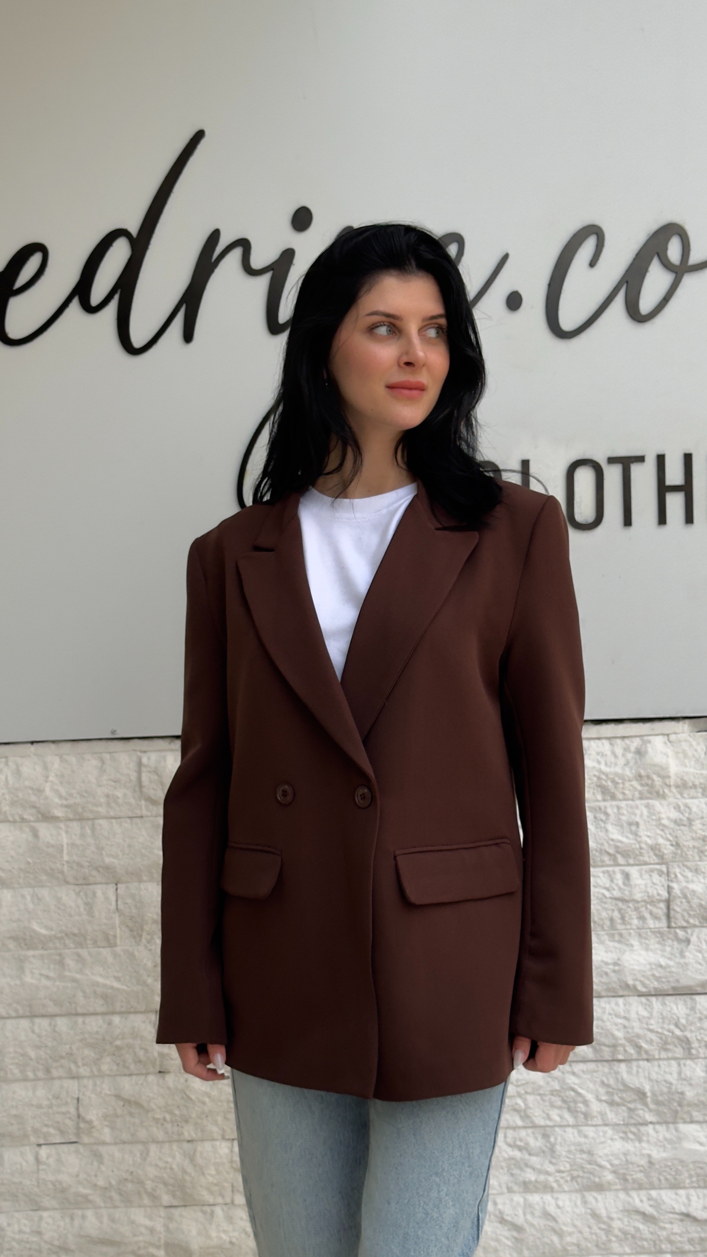 CO205 Muss. Dut. Kahve Blazer Ceket