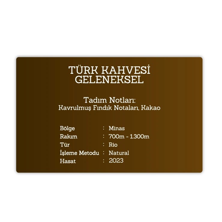 3 Kg Geleneksel Türk Kahvesi (1 Kg Paketlerde)