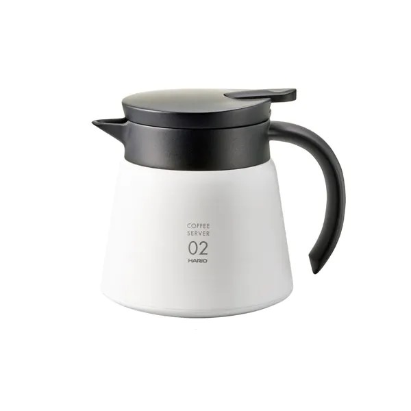 Hario V60 02 Yalıtımlı Paslanmaz Servis Sürahisi Beyaz (600)