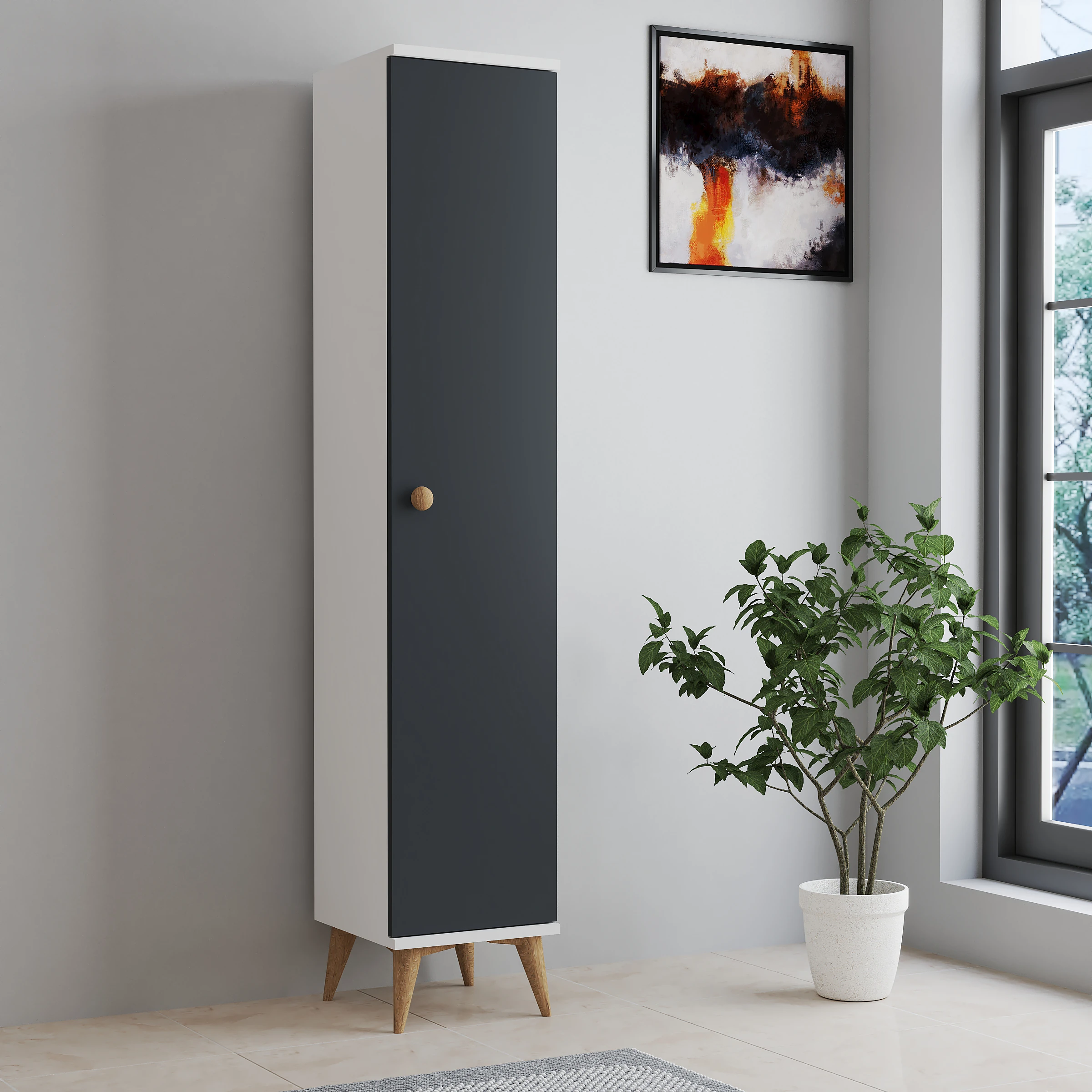 Tek Kapaklı Çok Amaçlı Dolap