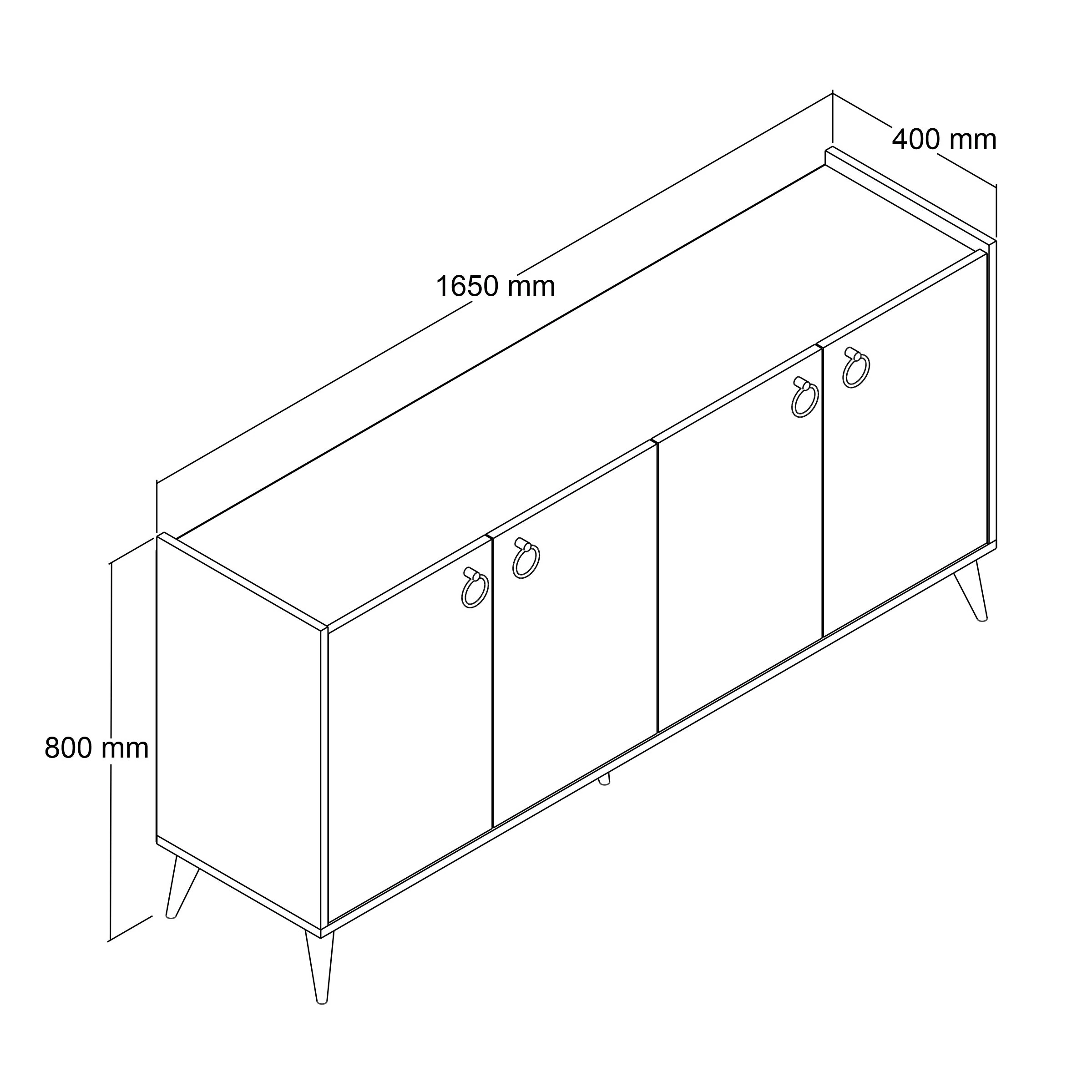 Ferniso Mobilya 165 lik Konsol Full Beyaz