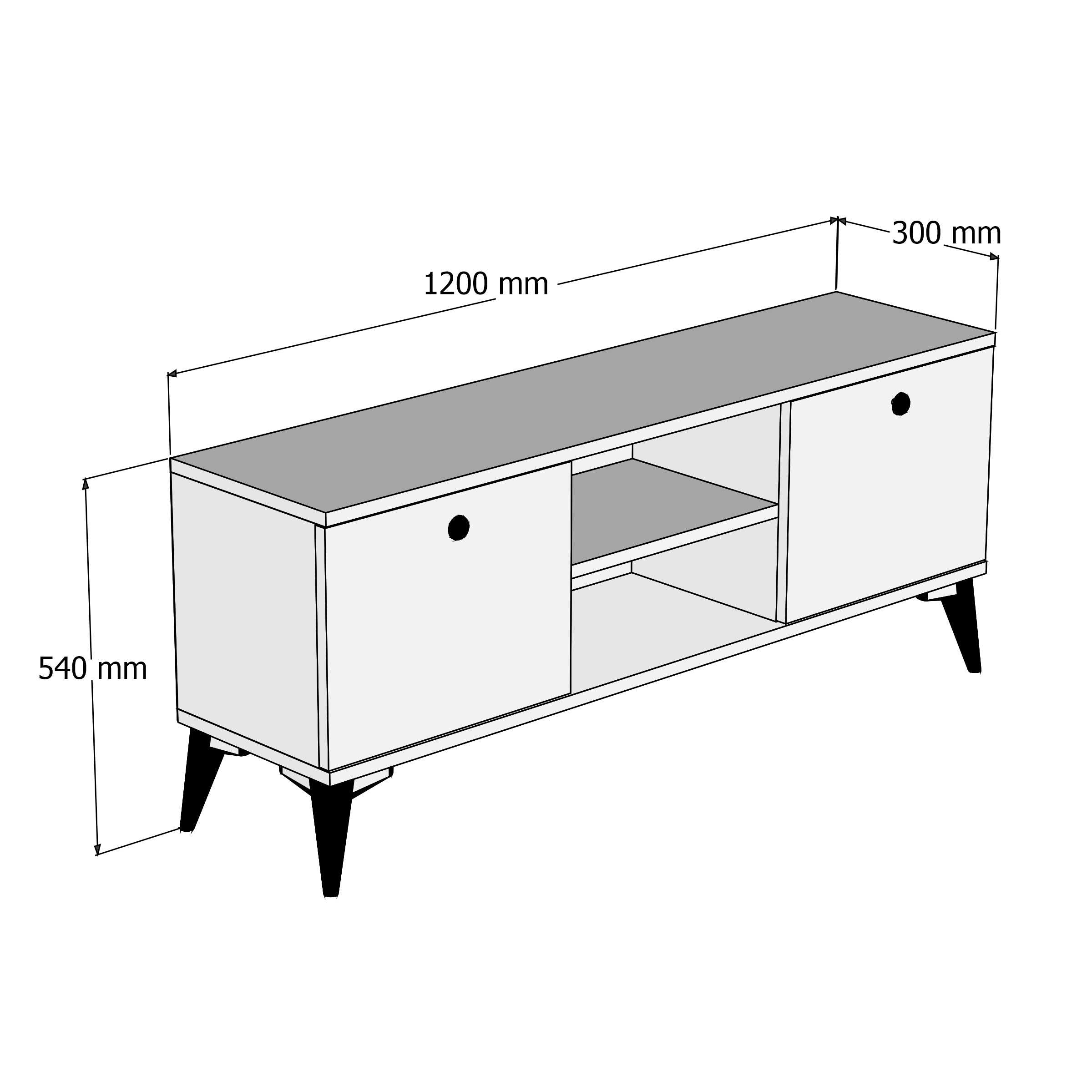 Ferniso Mobilya 120 cm TV Ünitesi Dut