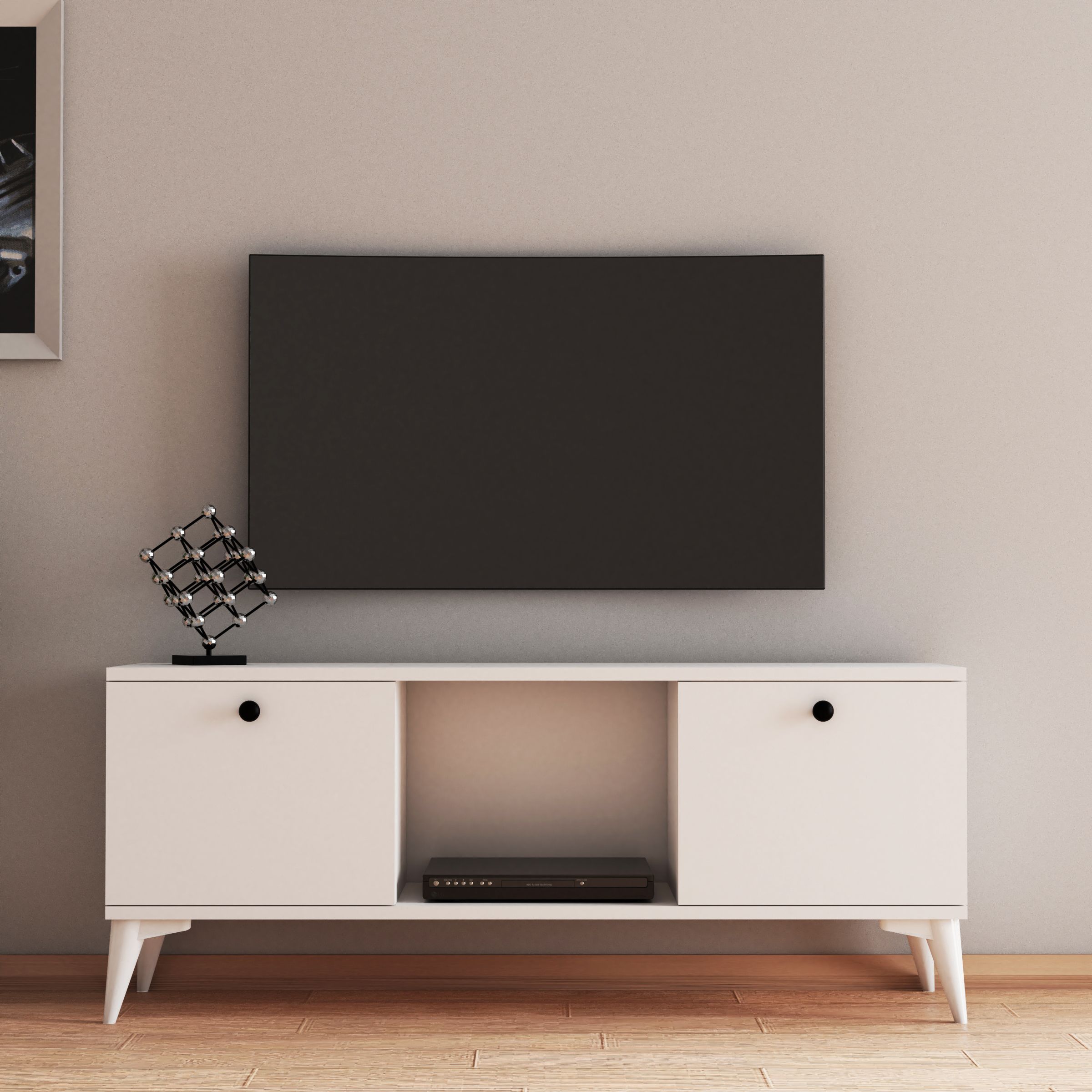 Ferniso Mobilya 120 cm Tv Ünitesi Full Beyaz