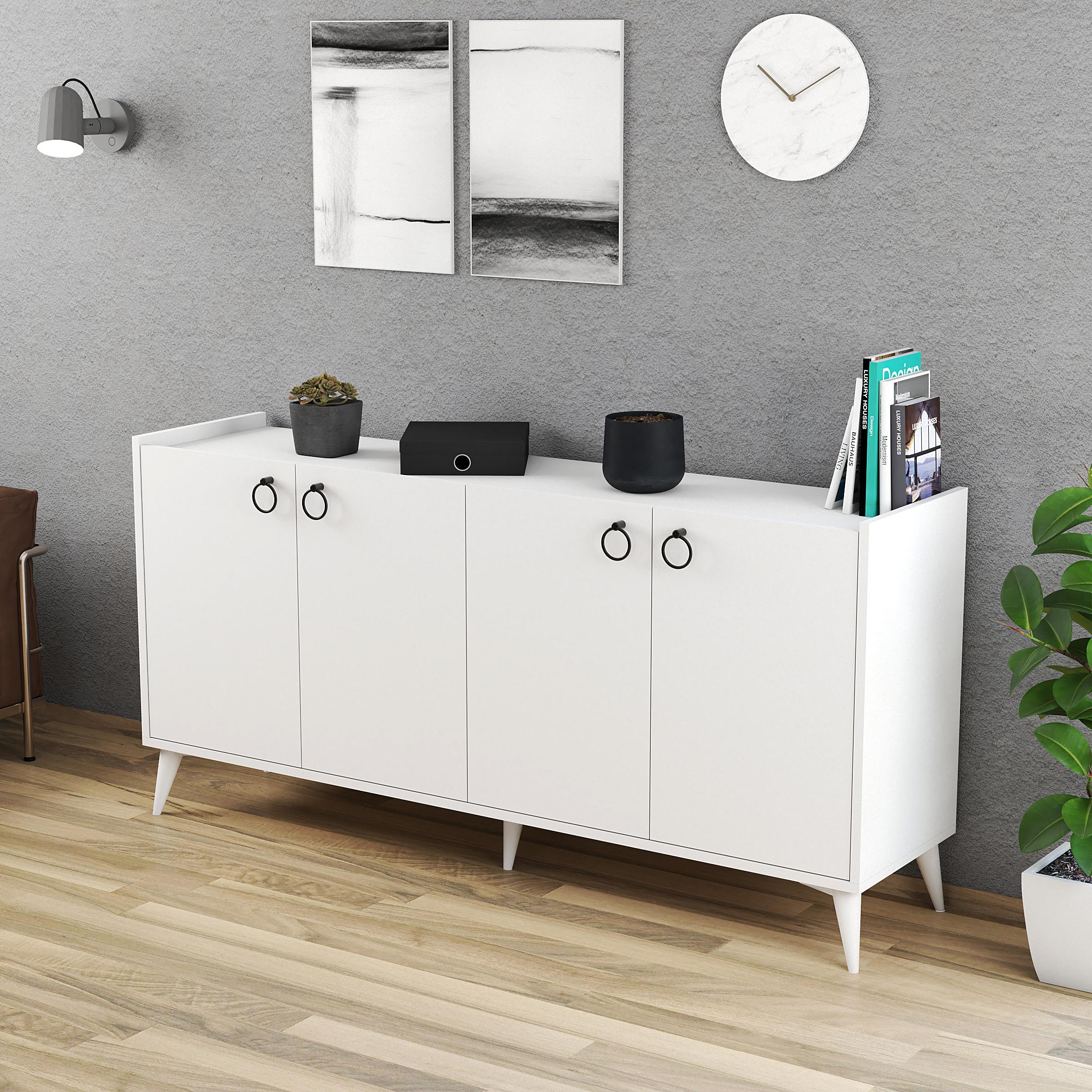 Ferniso Mobilya 165 lik Konsol Full Beyaz