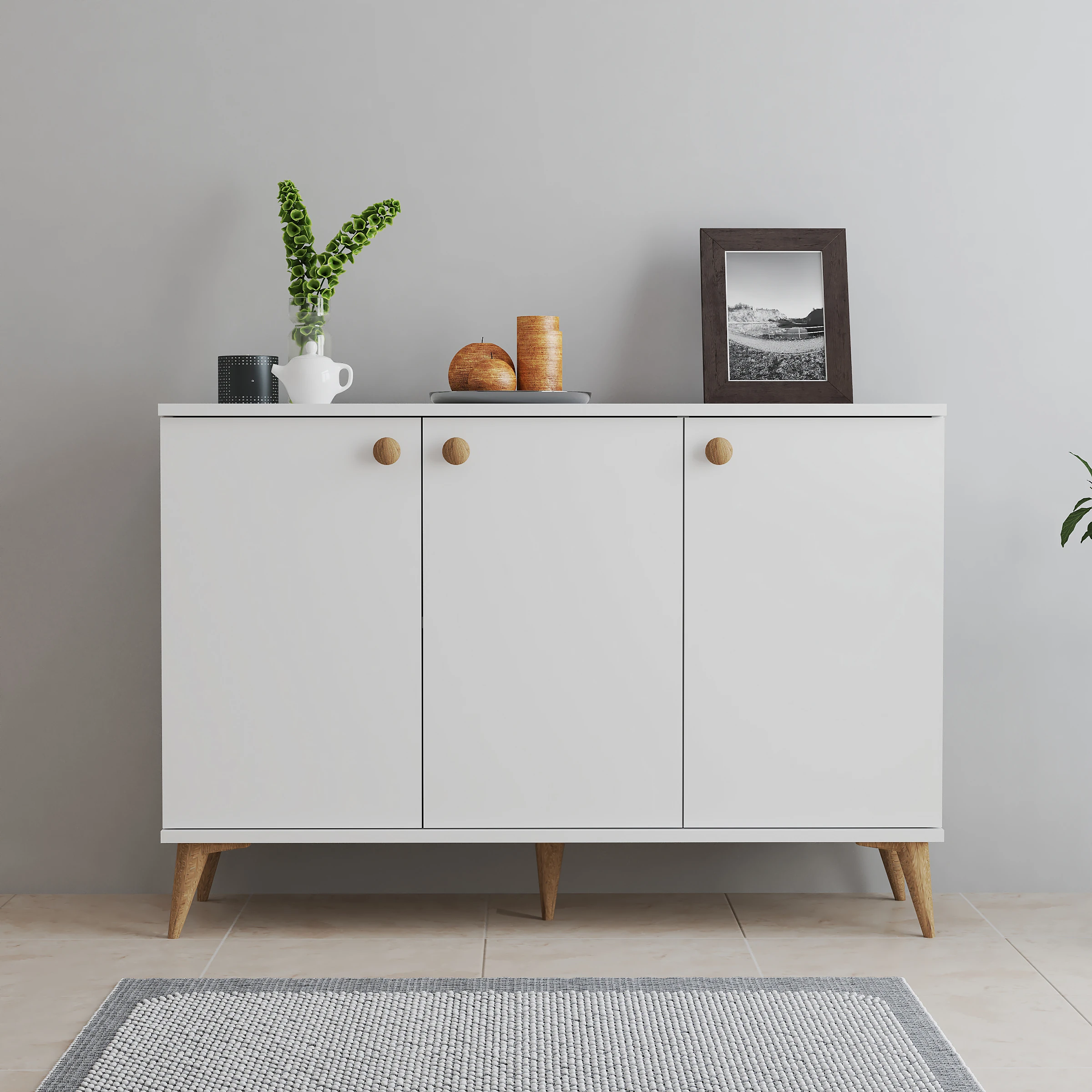 BOHEM KONSOL (BEYAZ) 120 CM 