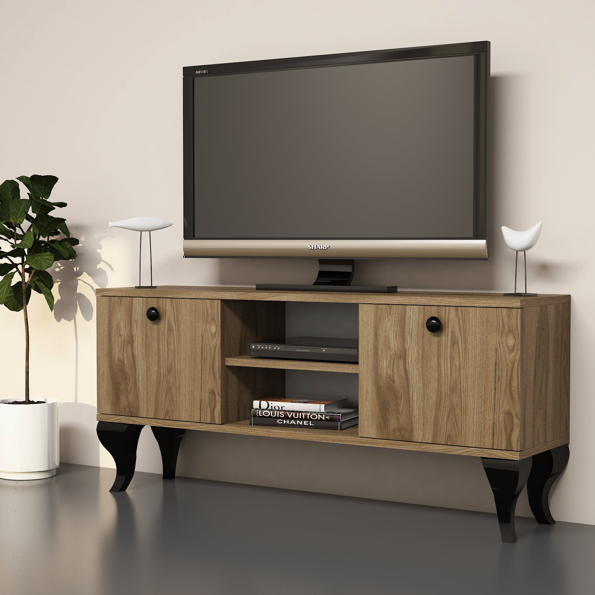 Ferniso Mobilya 120 cm Tv Ünitesi Çam