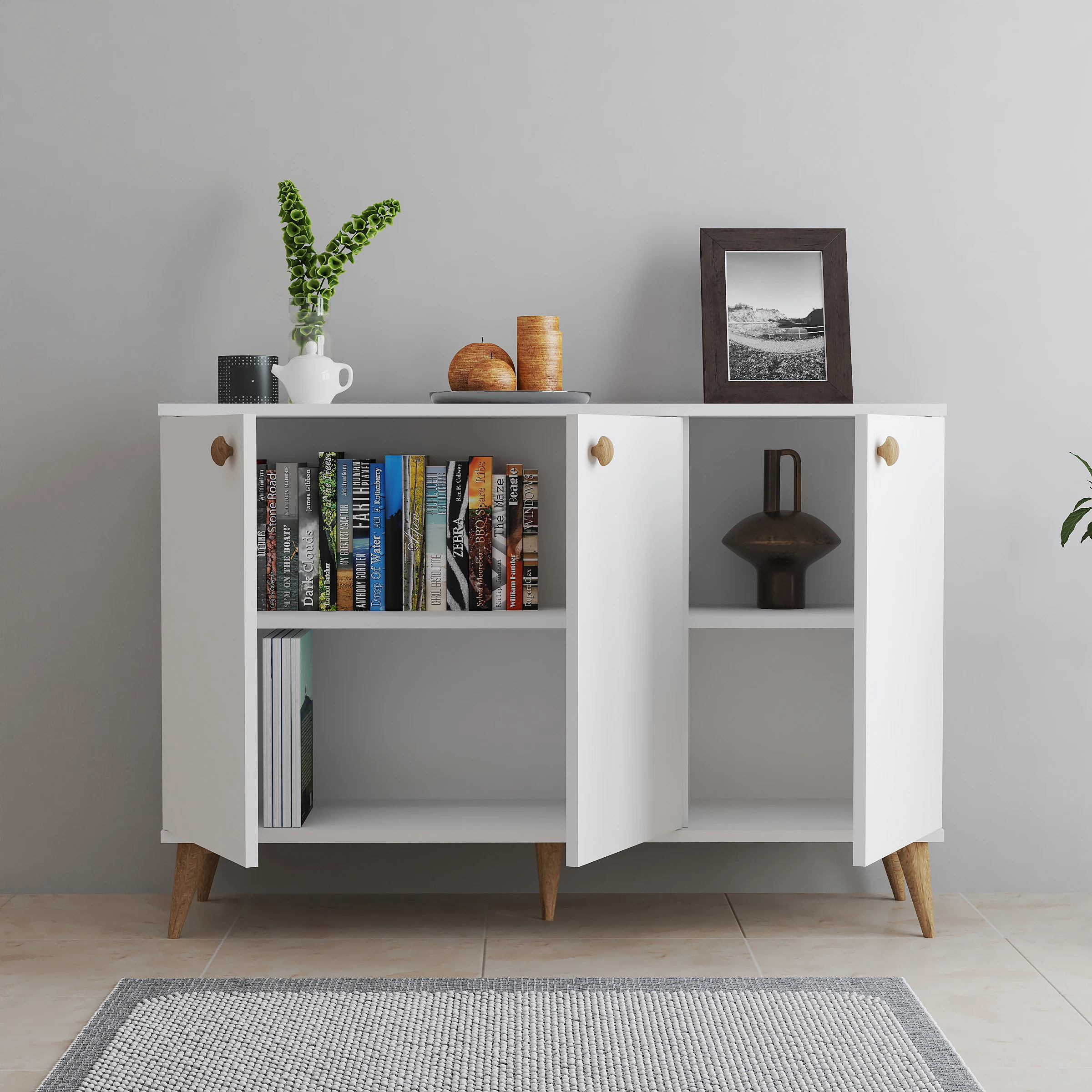 BOHEM KONSOL (BEYAZ) 120 CM 