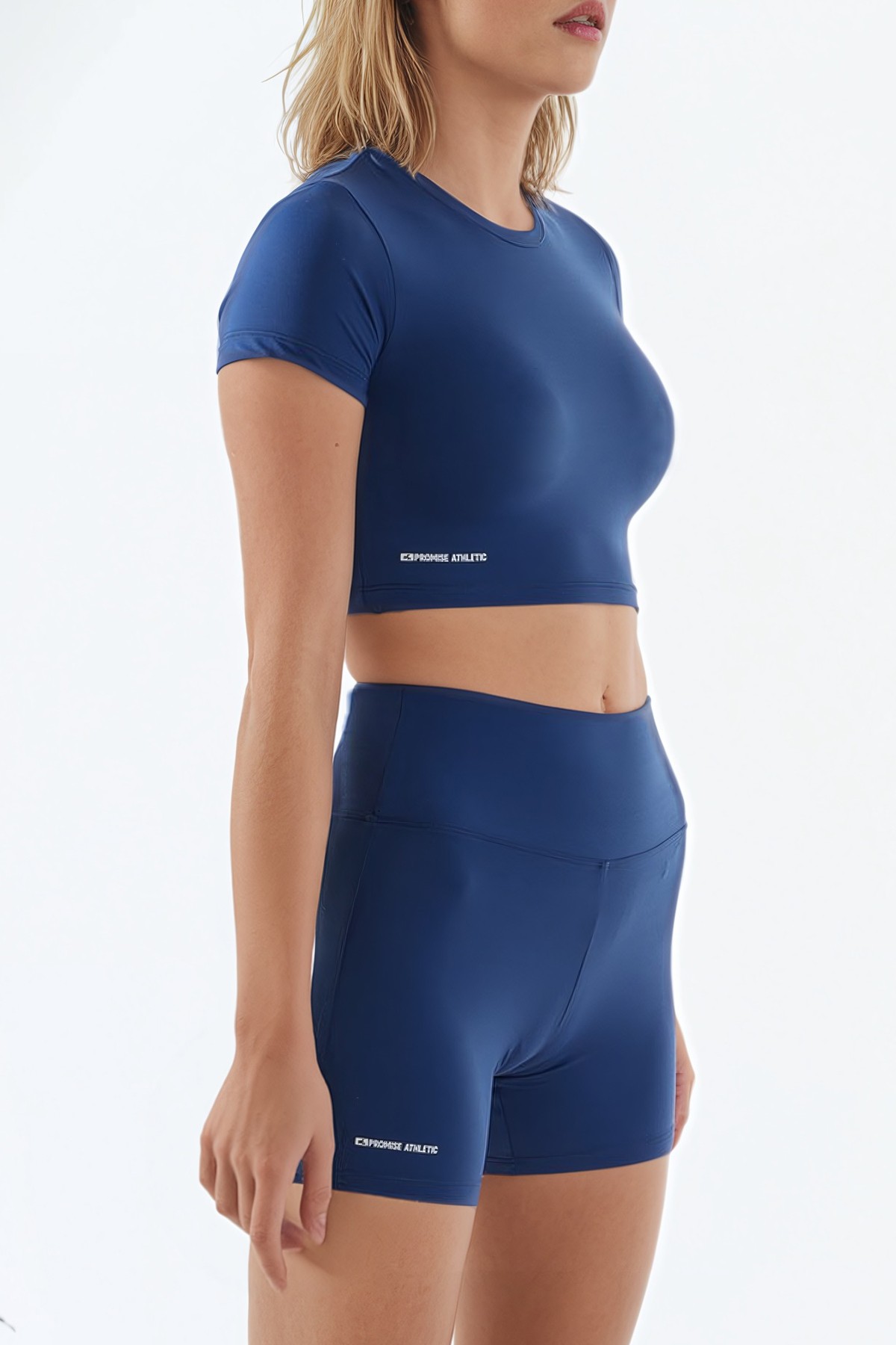 Destiny Crop Top - Navy Peoni | Lacivert