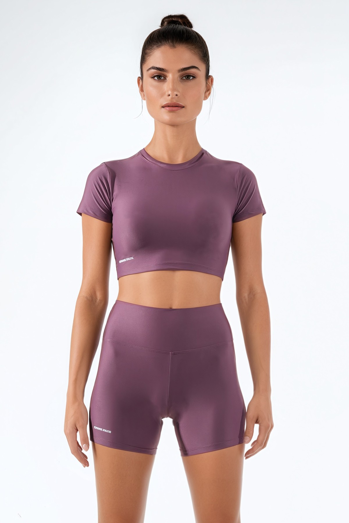 Destiny Crop Top - Plum Wine