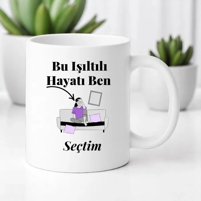 Işıltılı Hayat Kupa Bardak