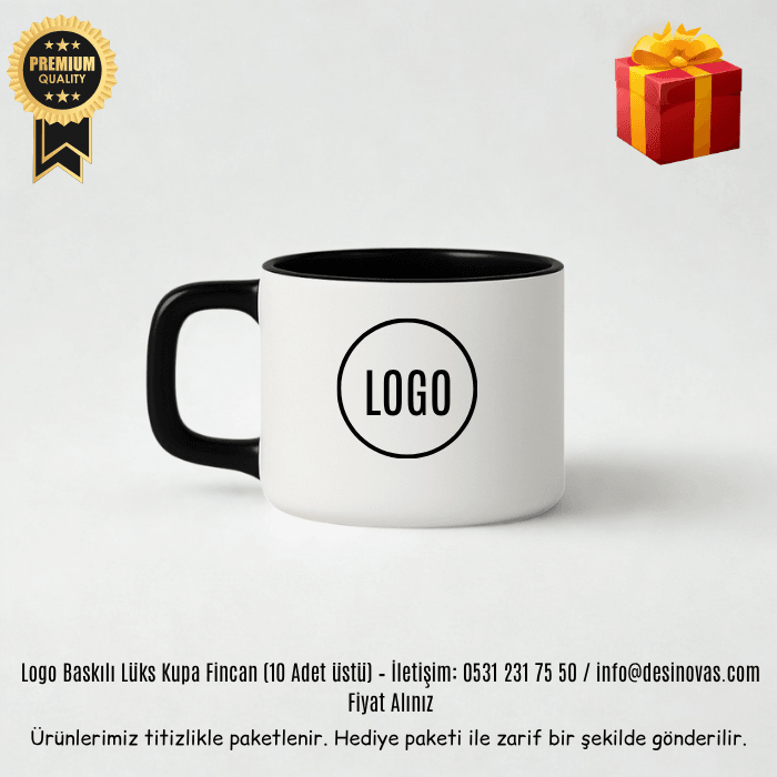 Firmalara özel Toplu Sipariş Lüks Kupa Fincan | Logo Baskılı & Hediye Kutulu