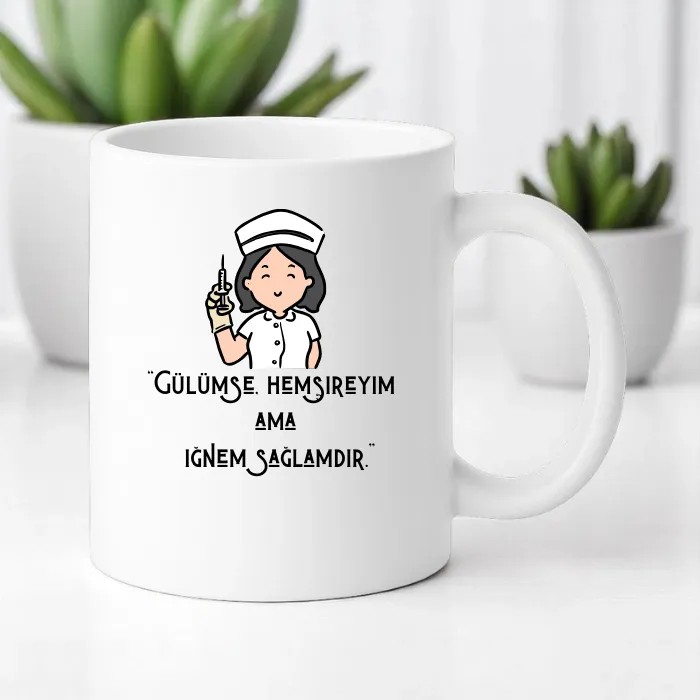 Hemşirelere Özel Gülümse Kupa Bardak