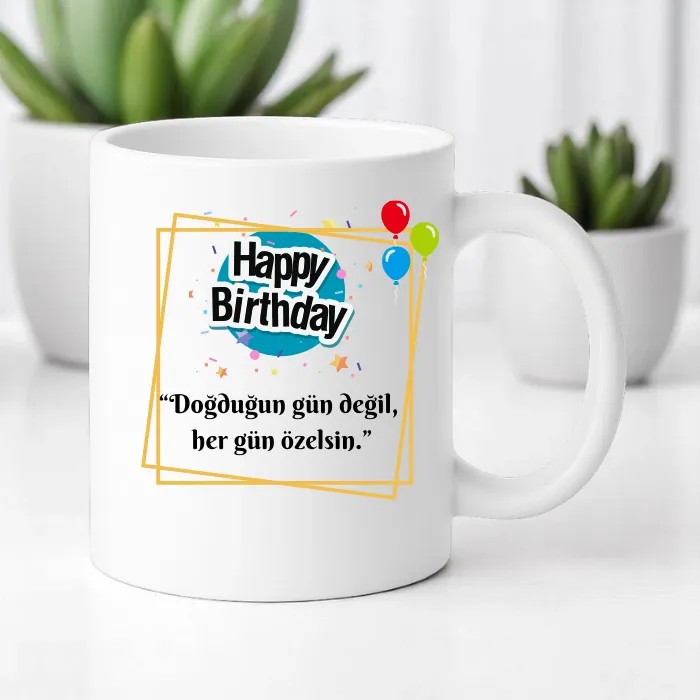 Hergün Özelsin Kupa Bardak