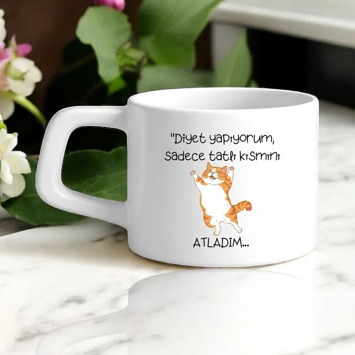 Diyet Yapıyorum Nescafe Fincanı