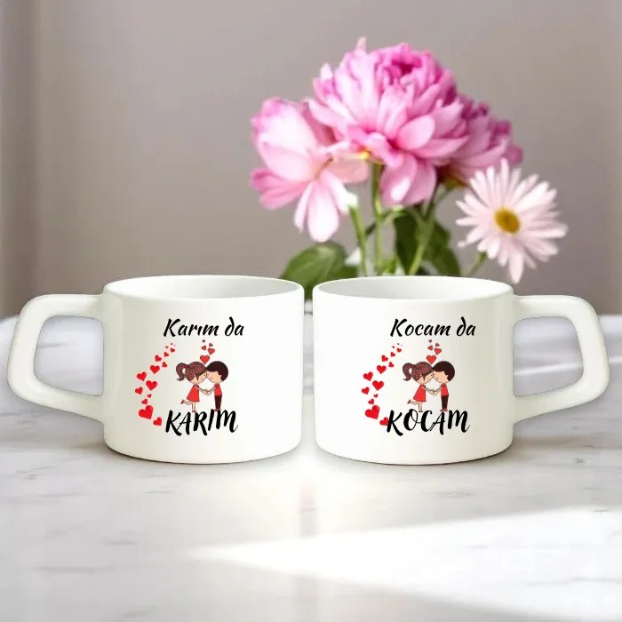 İkili Kocam da KOCAM Karım da KARIM Nescafe Fincanı
