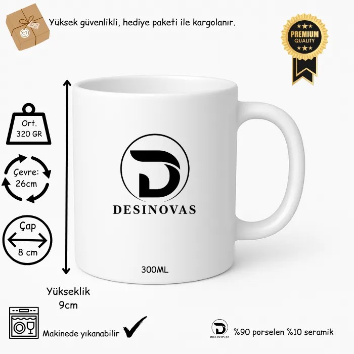 Sevgiliye Özel Spotify Kodlu Kupa Bardak – Hediye Paketli