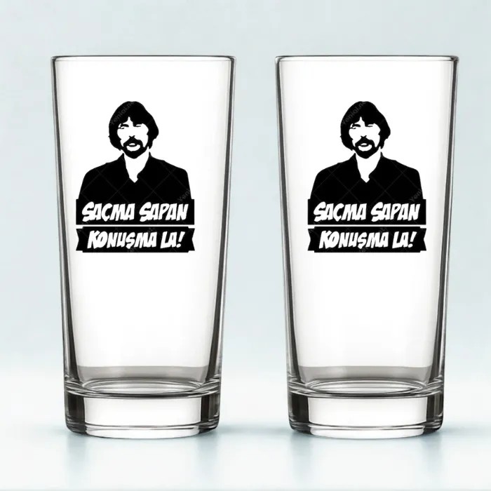Saçma Sapan Konuşma La Baskılı Rakı Bardağı – Mizah Dolu Hediye