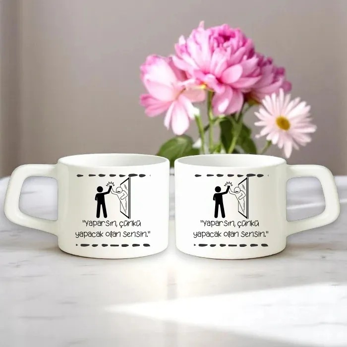 Yaparsın Çünkü Yapacak Olan Sensin Nescafe Fincanı