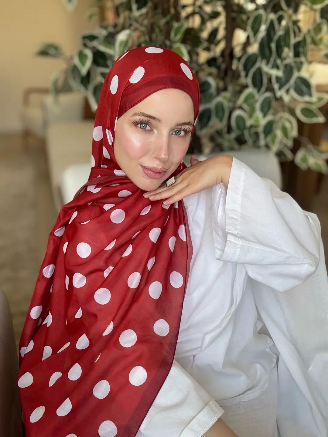 Vual Pamuk Puantiye Desen